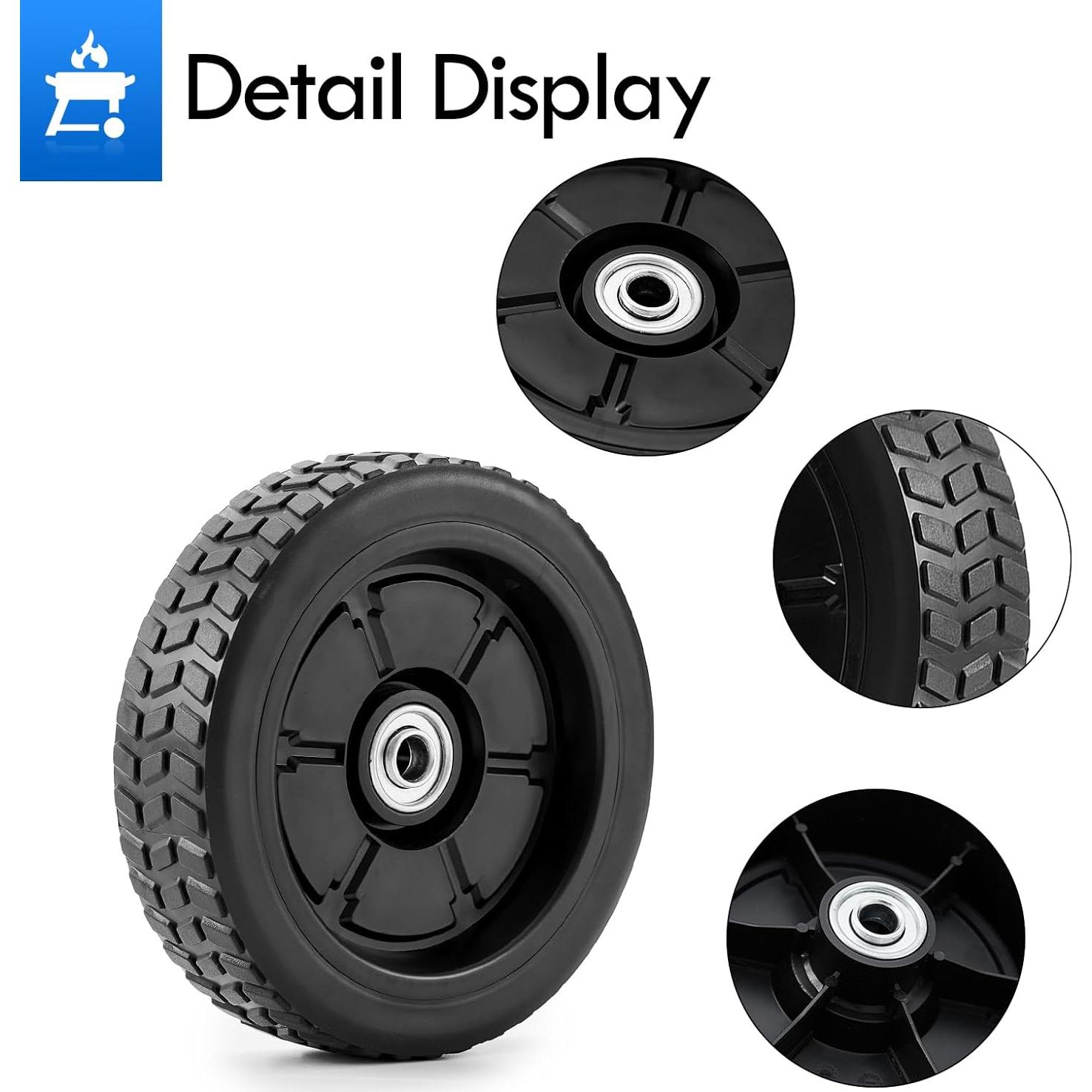 Ruedas de Repuesto Grillflame 7" para Parrillas Traeger Pro