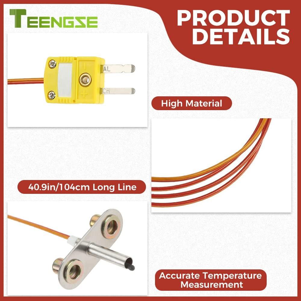 Sonda de Termopar TEENGSE KIT0422 para Traeger Ironwood 650/885 y Pro 575/780