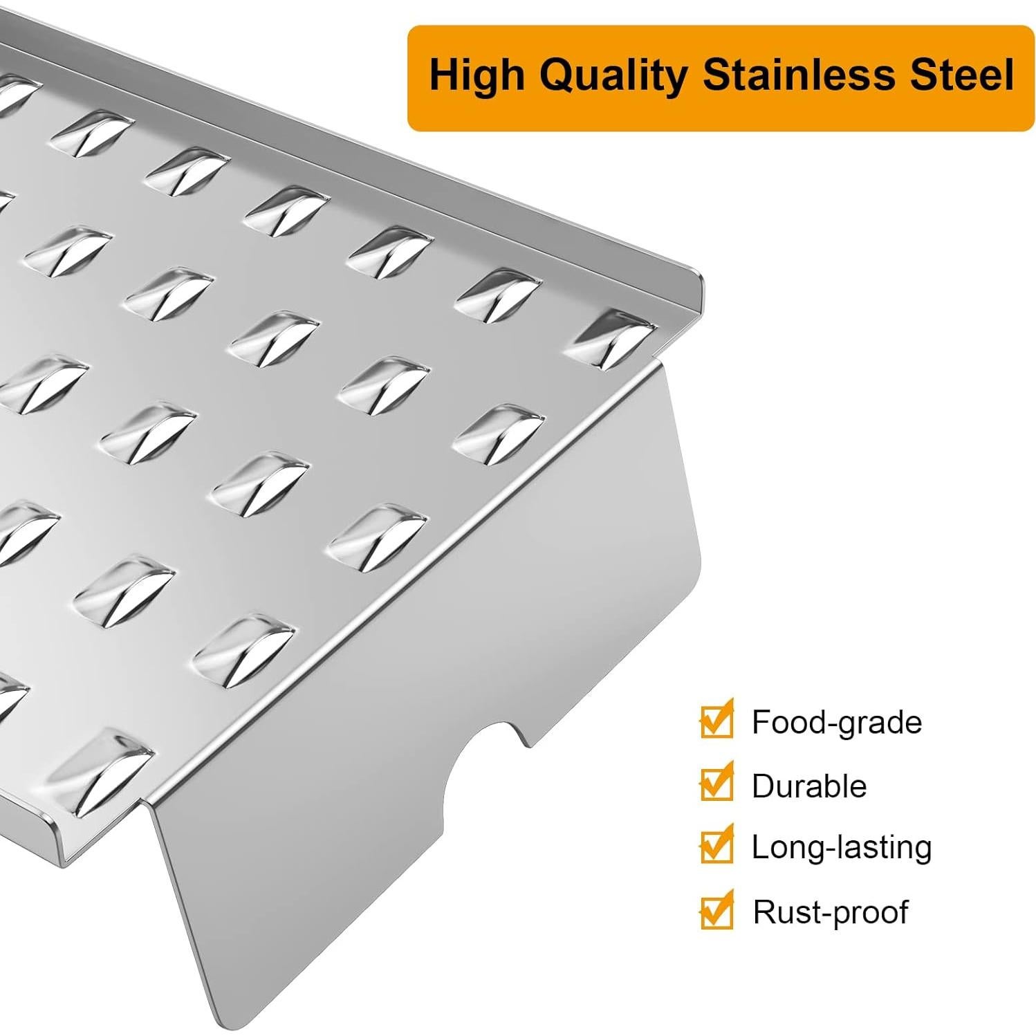 LS'BABQ Grill Drip Tray for Camp Chef 24 Series Pellet Grills,SmokePro SG 24,STX 24,Drip Pan Heat Baffle Replacements Parts for Traeger Pro 20 22 575 Series