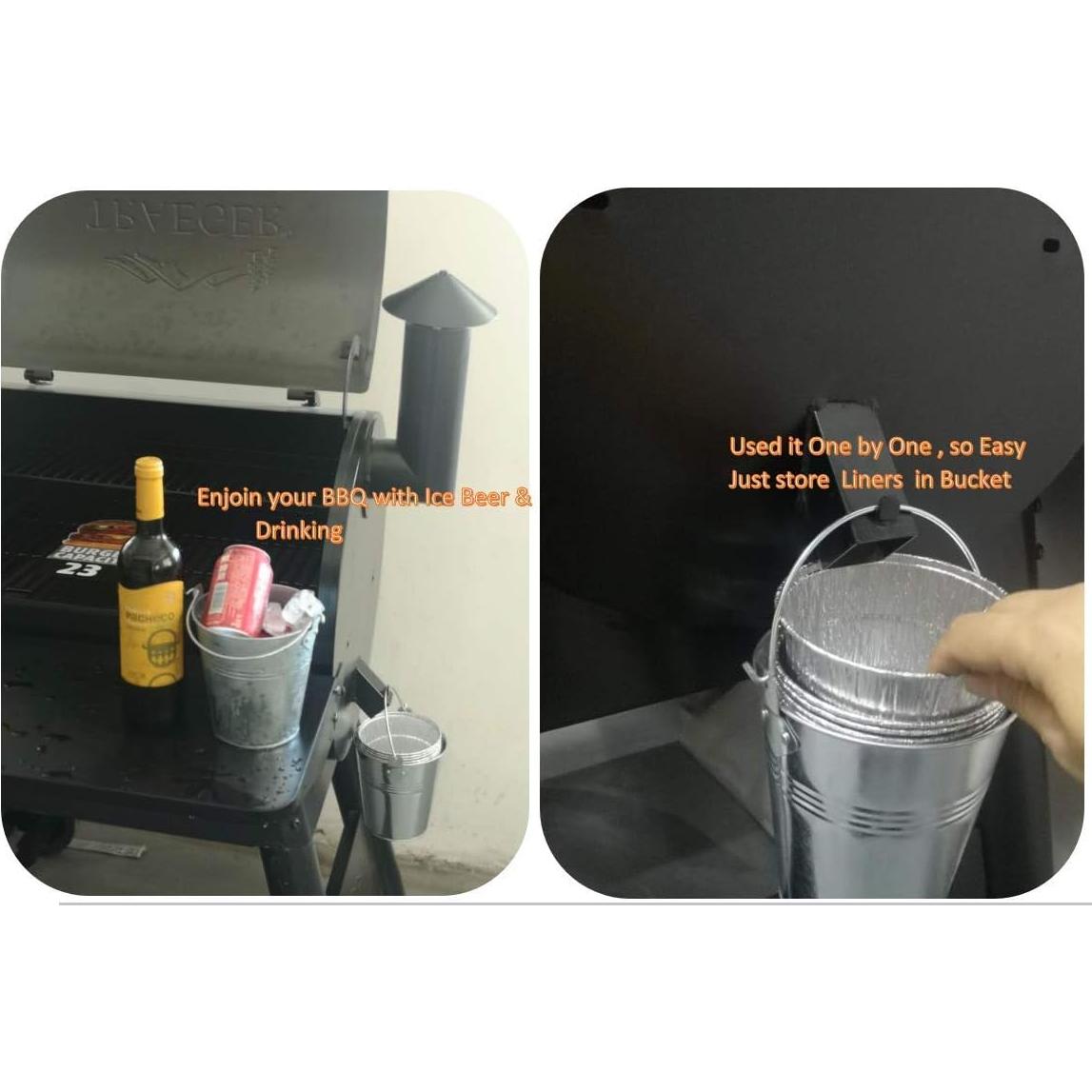 Cubeta de Grasa Firsgrill 0.95L con 12 Forros para Parrilla