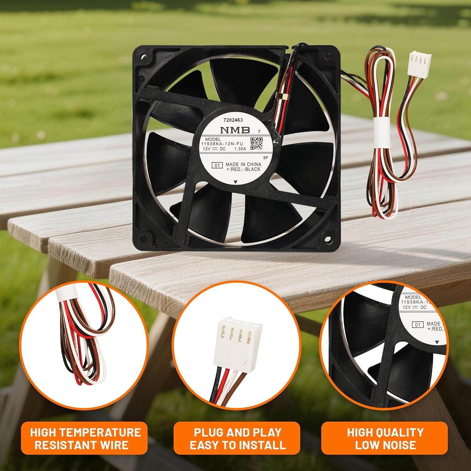 Motor de Ventilador de Inducción OUTGIK para Parrilla Traeger D2 Pro 575/780