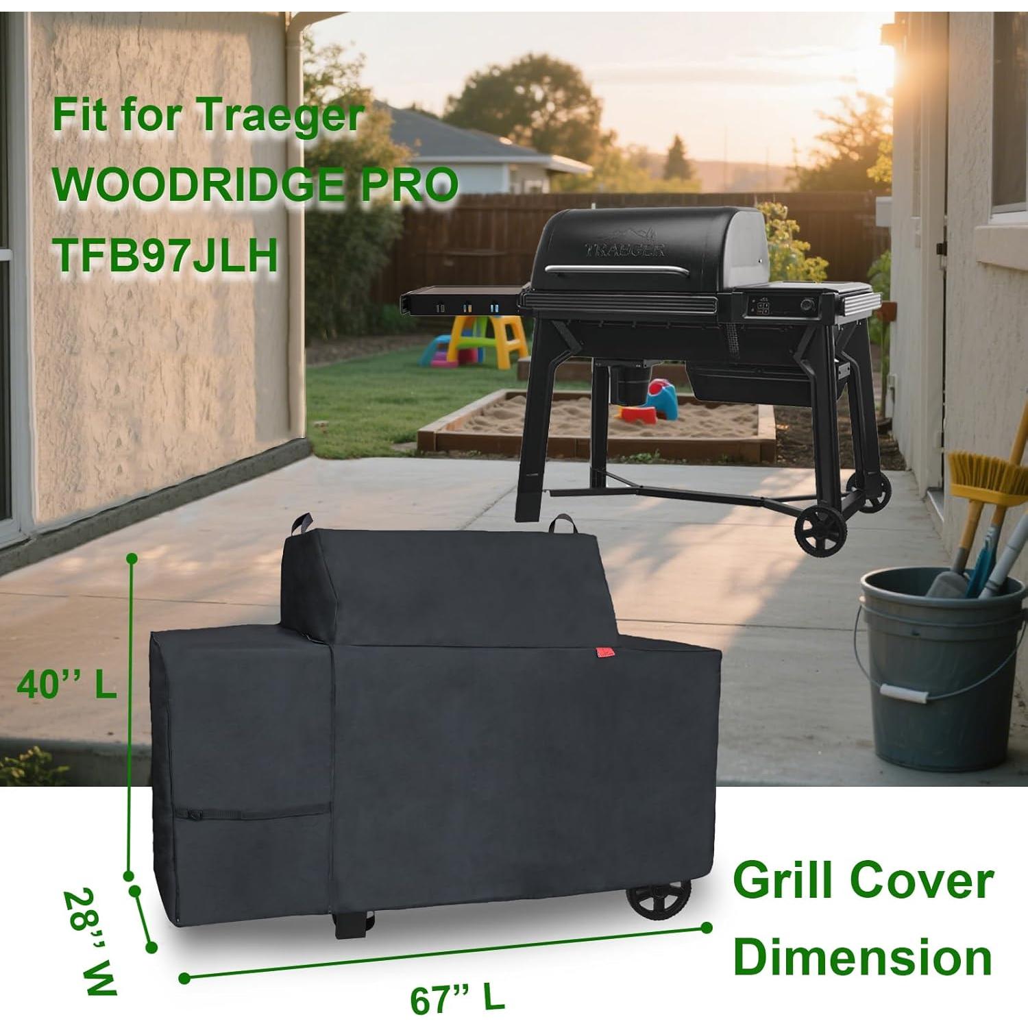 Funda Impermeable para Parrilla Traeger Woodridge Pro 170x71cm