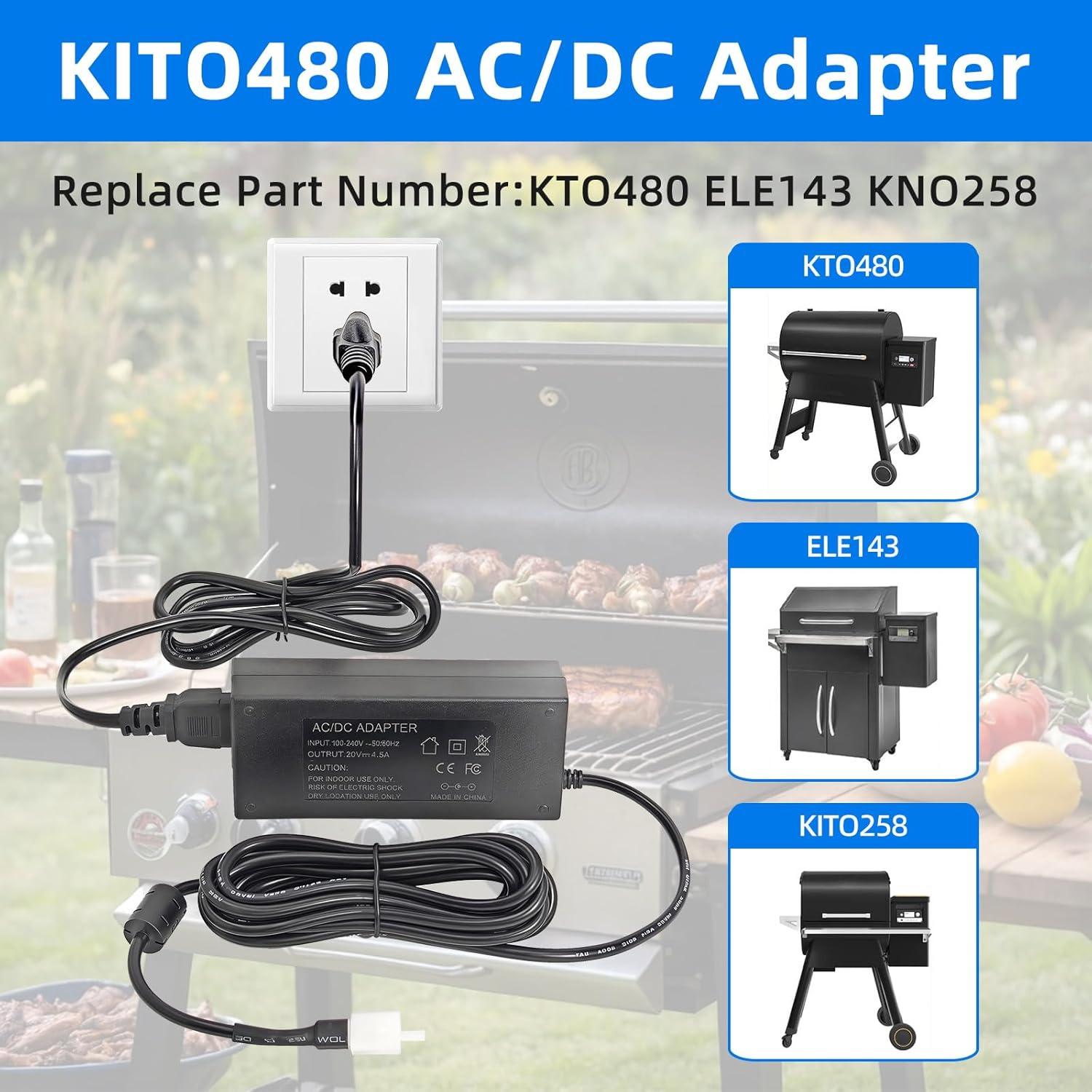 Adaptador de Poder 20V 4.5A Ousaly para Traeger Pro y más