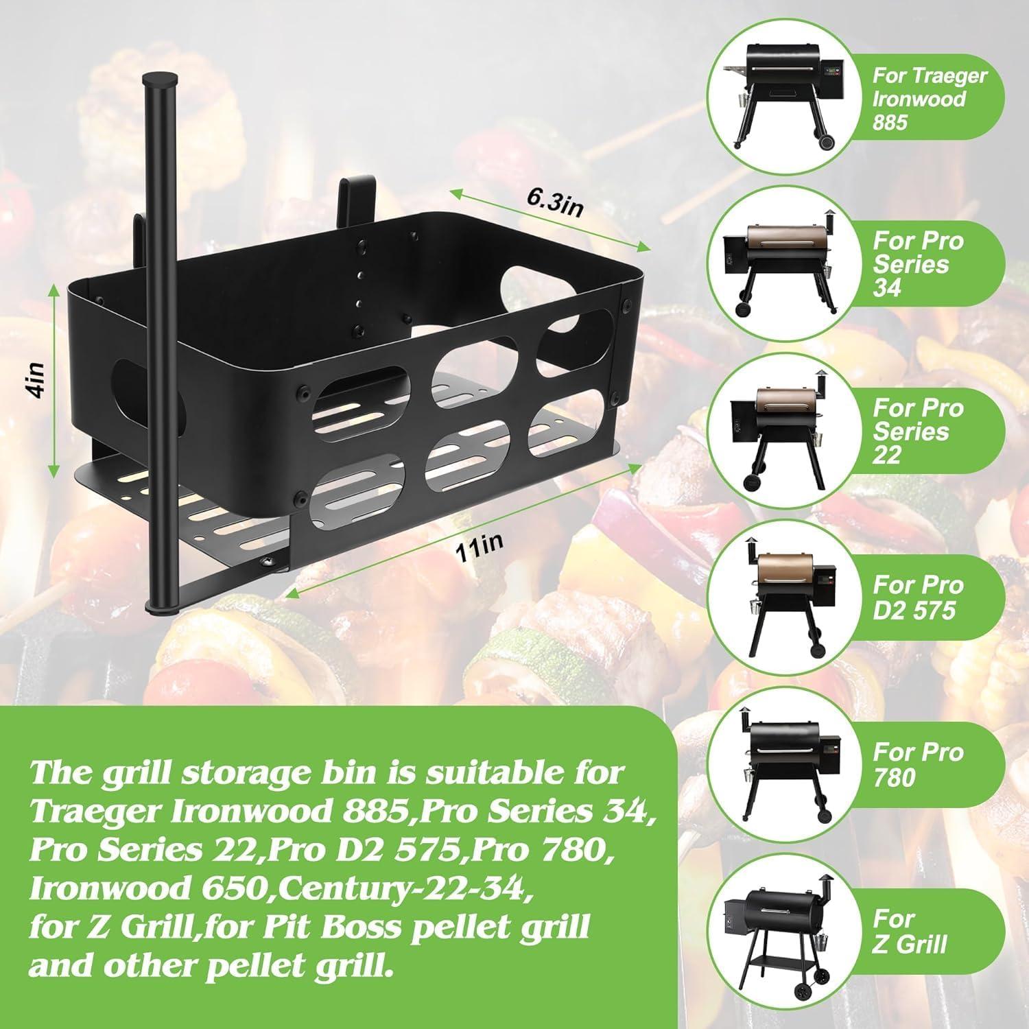 Contenedor de Almacenamiento para Parrillas Traeger 28x16cm