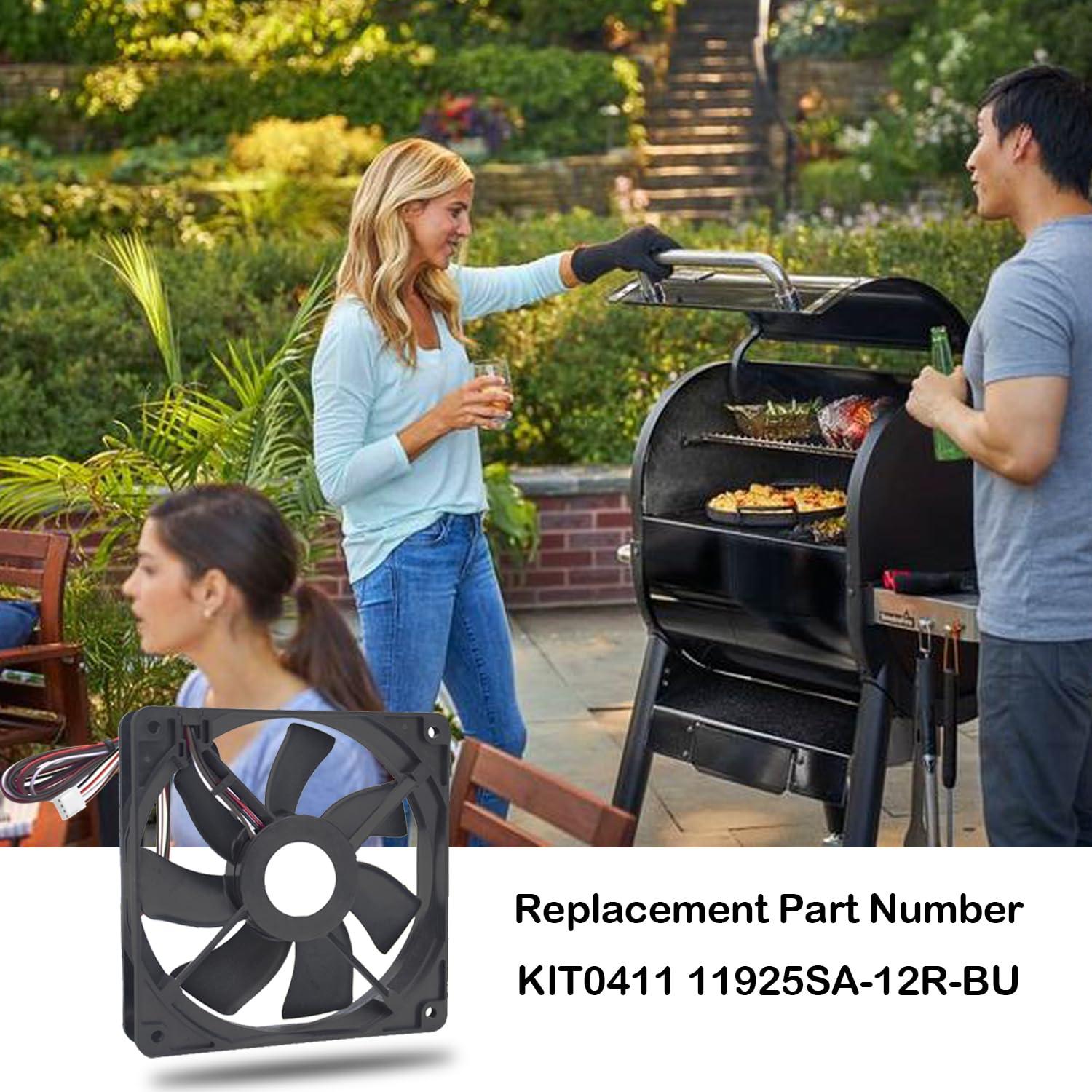 Motor de Ventilador de Inducción WKBQB KIT0411 12V 0.86A para Parrillas Traeger