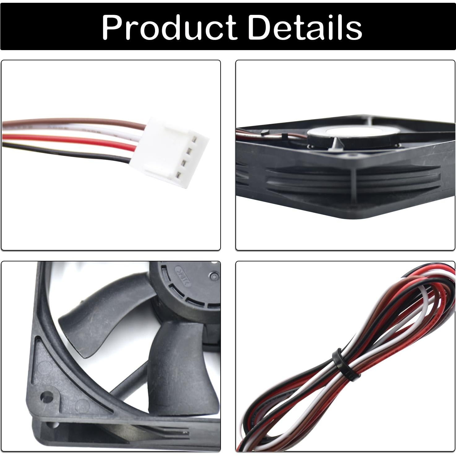 Motor de Ventilador de Inducción WKBQB KIT0411 12V 0.86A para Parrillas Traeger