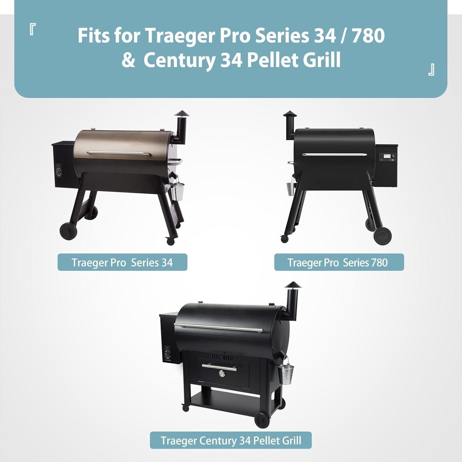 Funda de Parrilla Pellet SHINESTAR para Traeger Pro 34/780 - Resistente al Agua