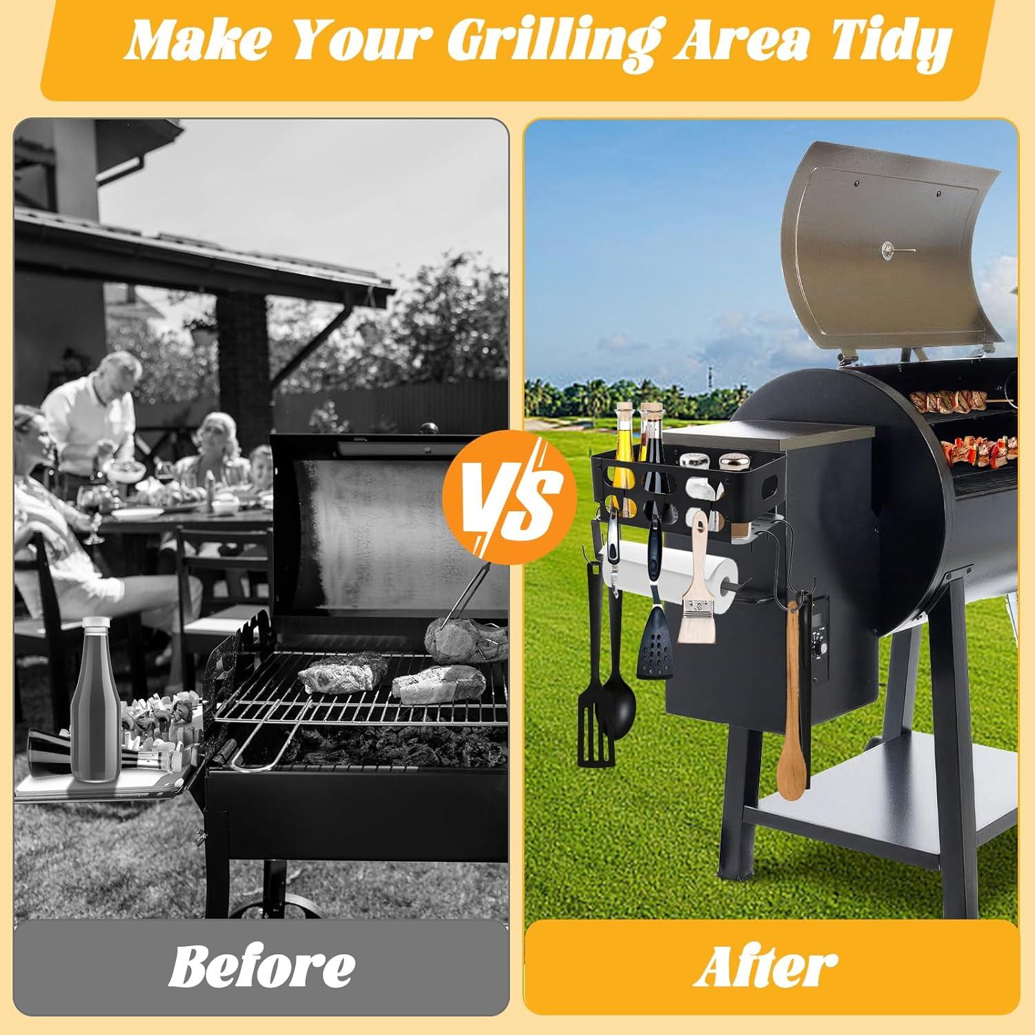 Bin de Almacenamiento para Parrillas Traeger con Ganchos