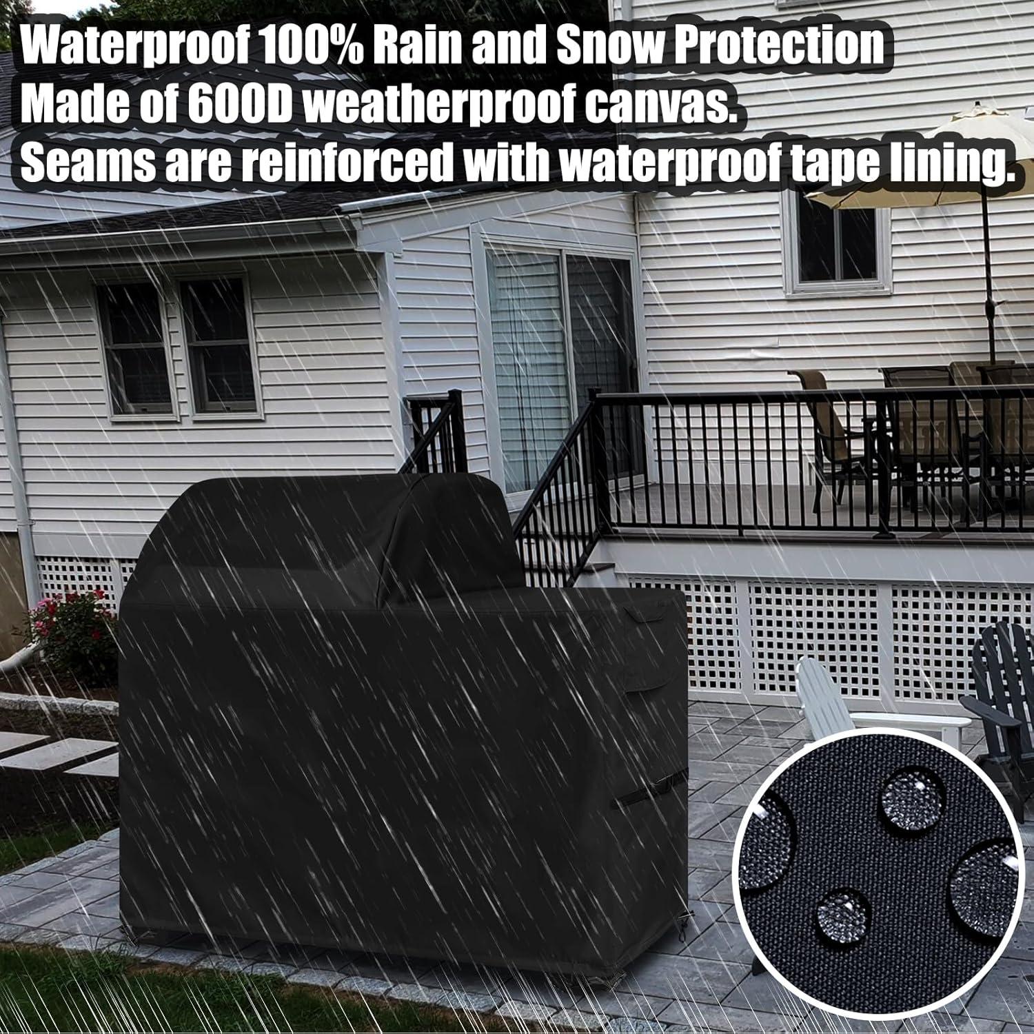 Funda para Parrilla Traeger Woodridge 600D Impermeable Negra