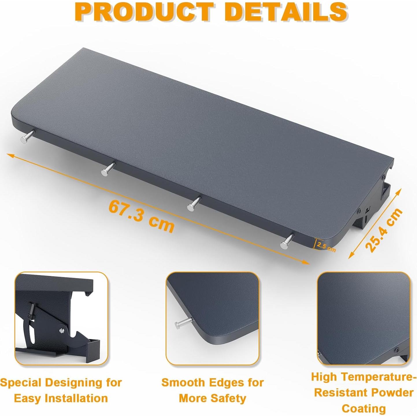 Estante Frontal BBQ-PLUS para Parrillas Traeger P.A.L.