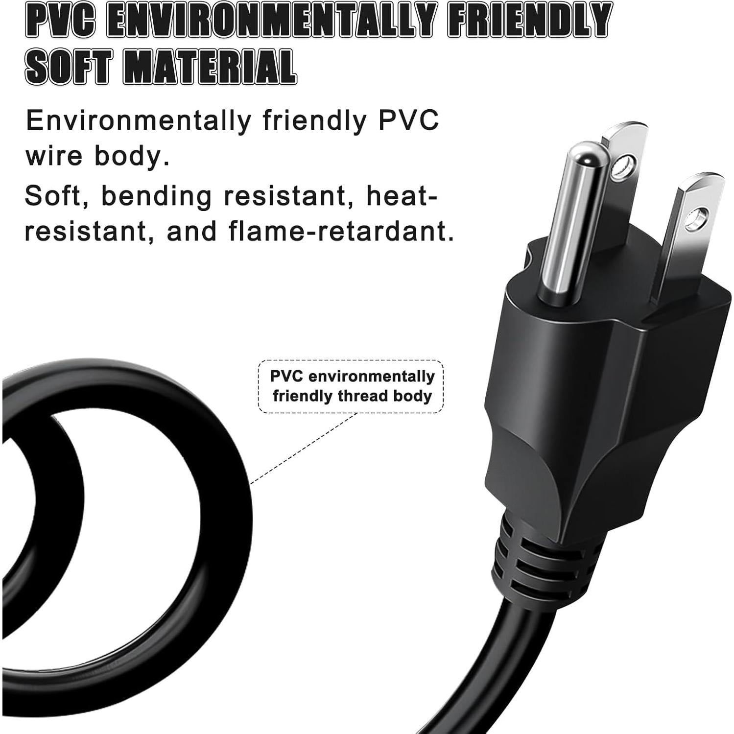 Cable de Alimentación para Parrilla de Humo de Pellet 1.83m Ethanberg