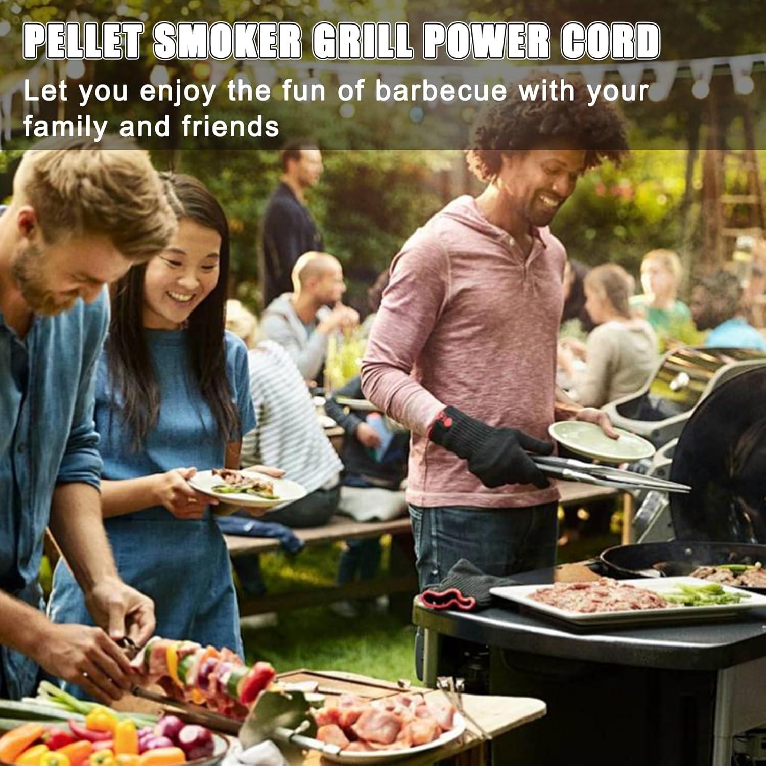 Cable de Alimentación para Parrilla de Humo de Pellet 1.83m Ethanberg