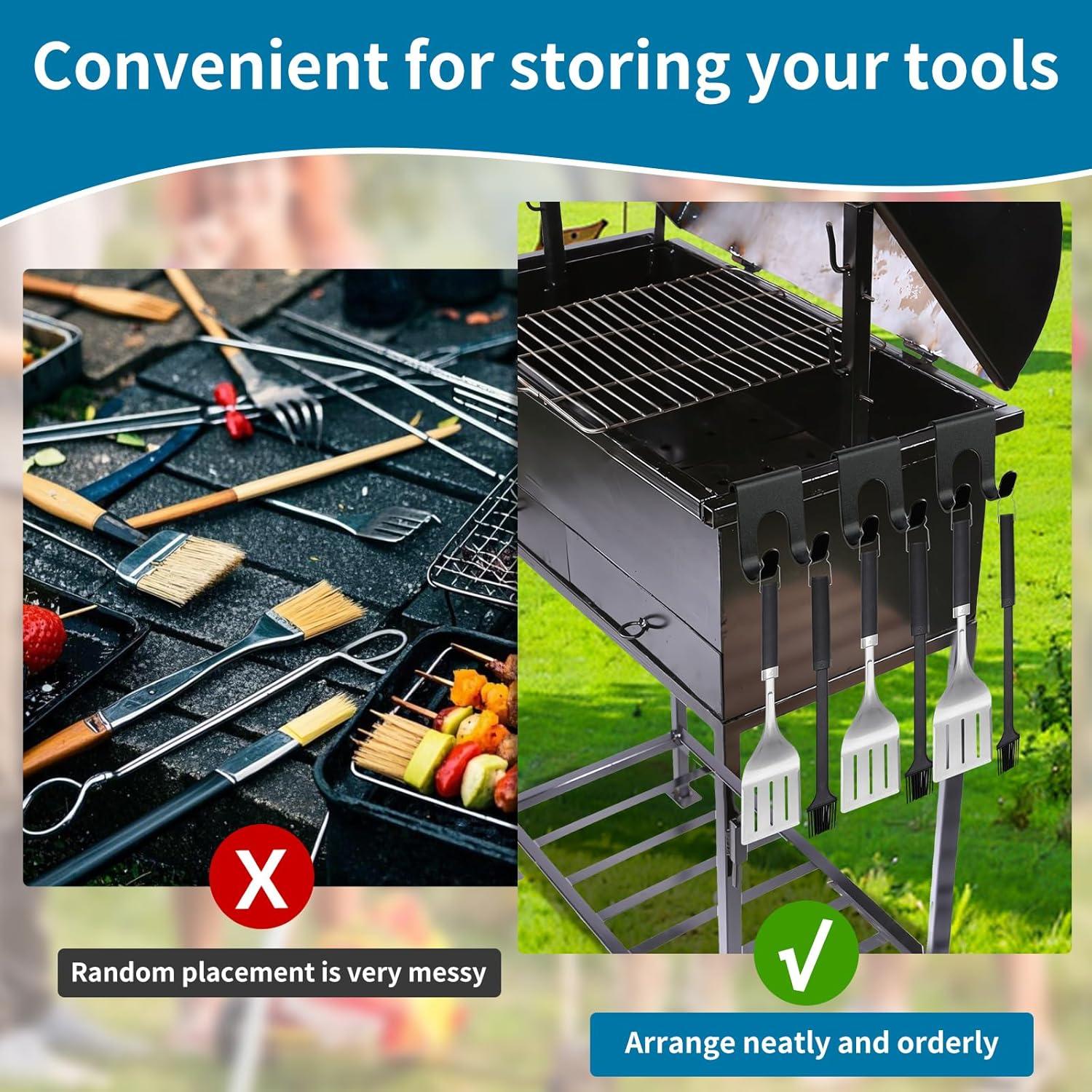 Ganchos para Parrillas Traeger Nafhone - Paquete de 8 Unidades