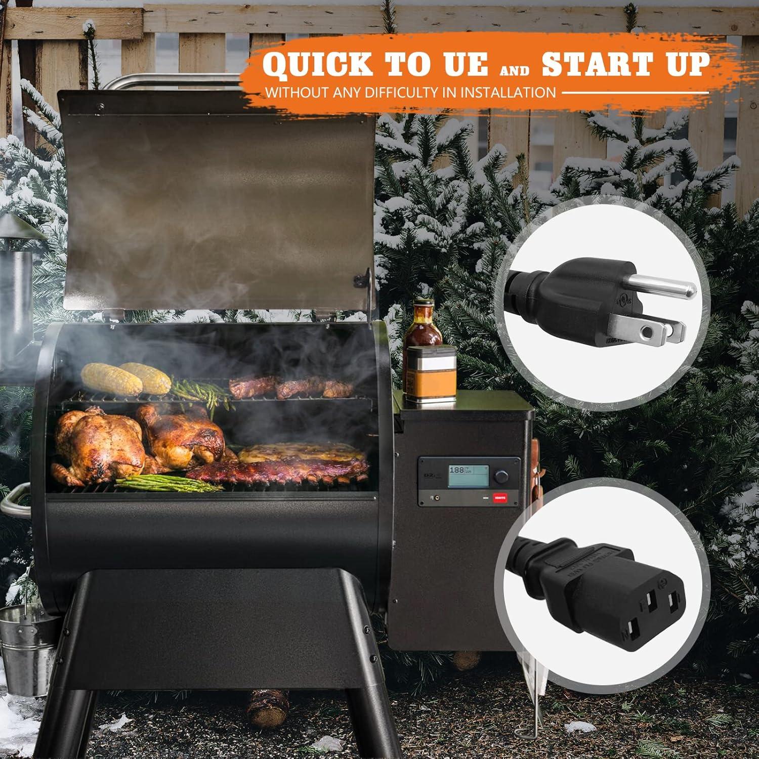 Cable de Alimentación Traeger 1.77m Compatible Pro/Ironwood/Timberline