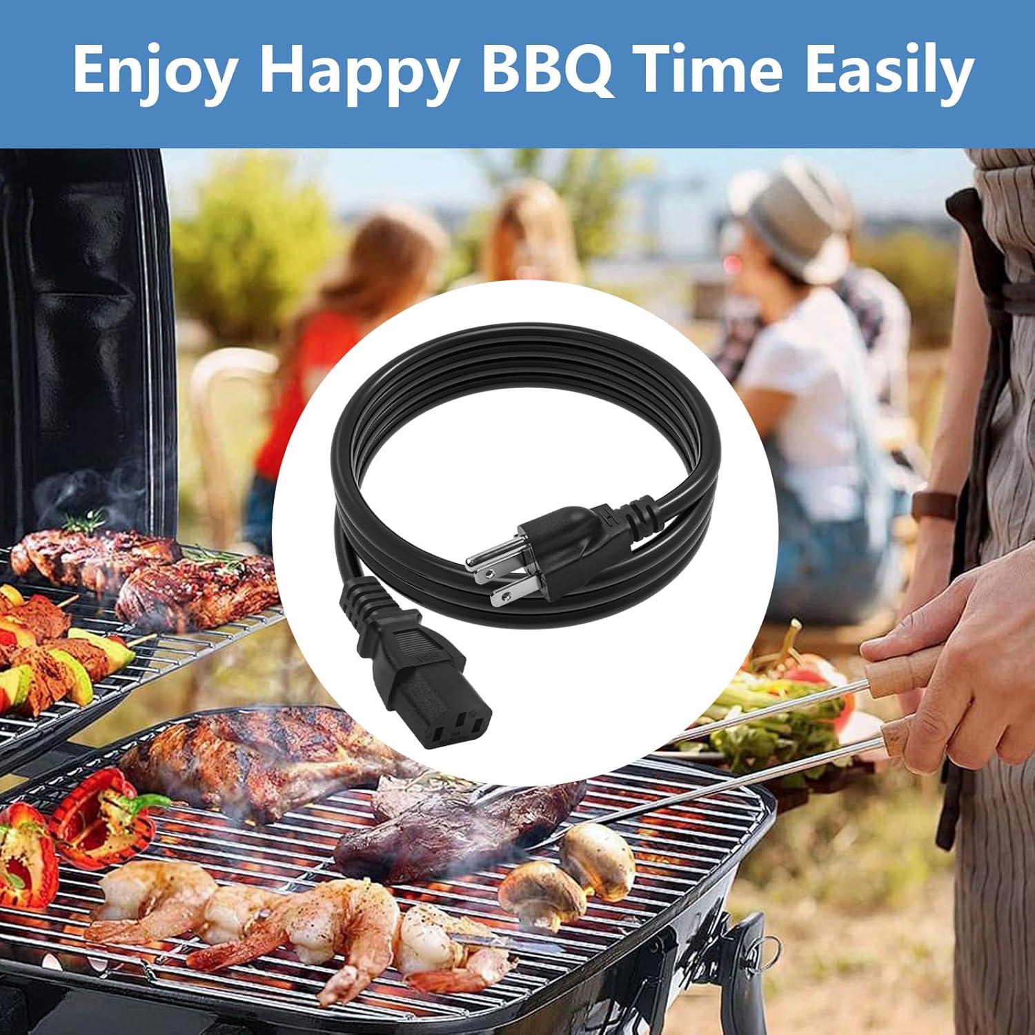 Cable de Poder Traeger 6Ft Universal 14AWG Compatible Parrillas