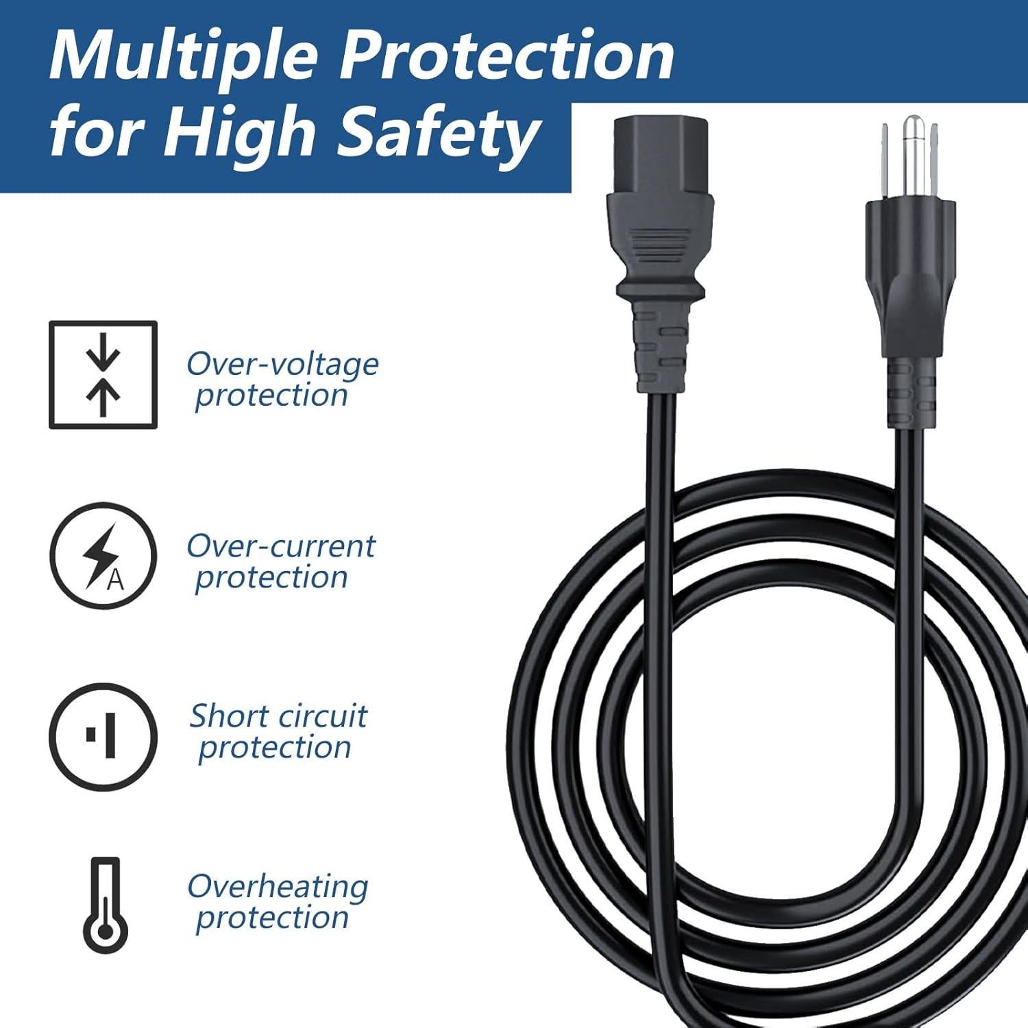 Cable de Poder Traeger 6Ft Universal 14AWG Compatible Parrillas