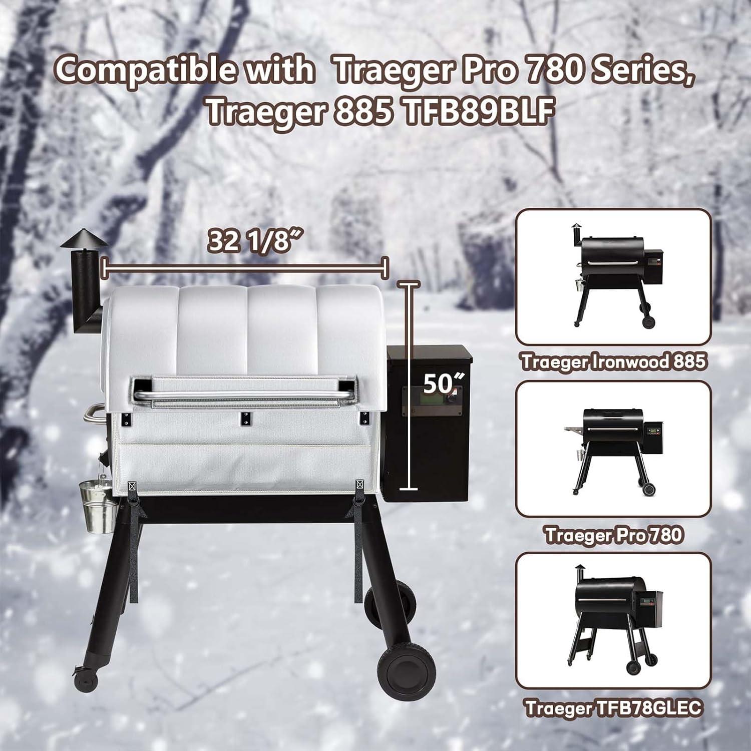 Manta Aislante GLARETEX para Traeger Pro 780/885 - Ahorra Calor