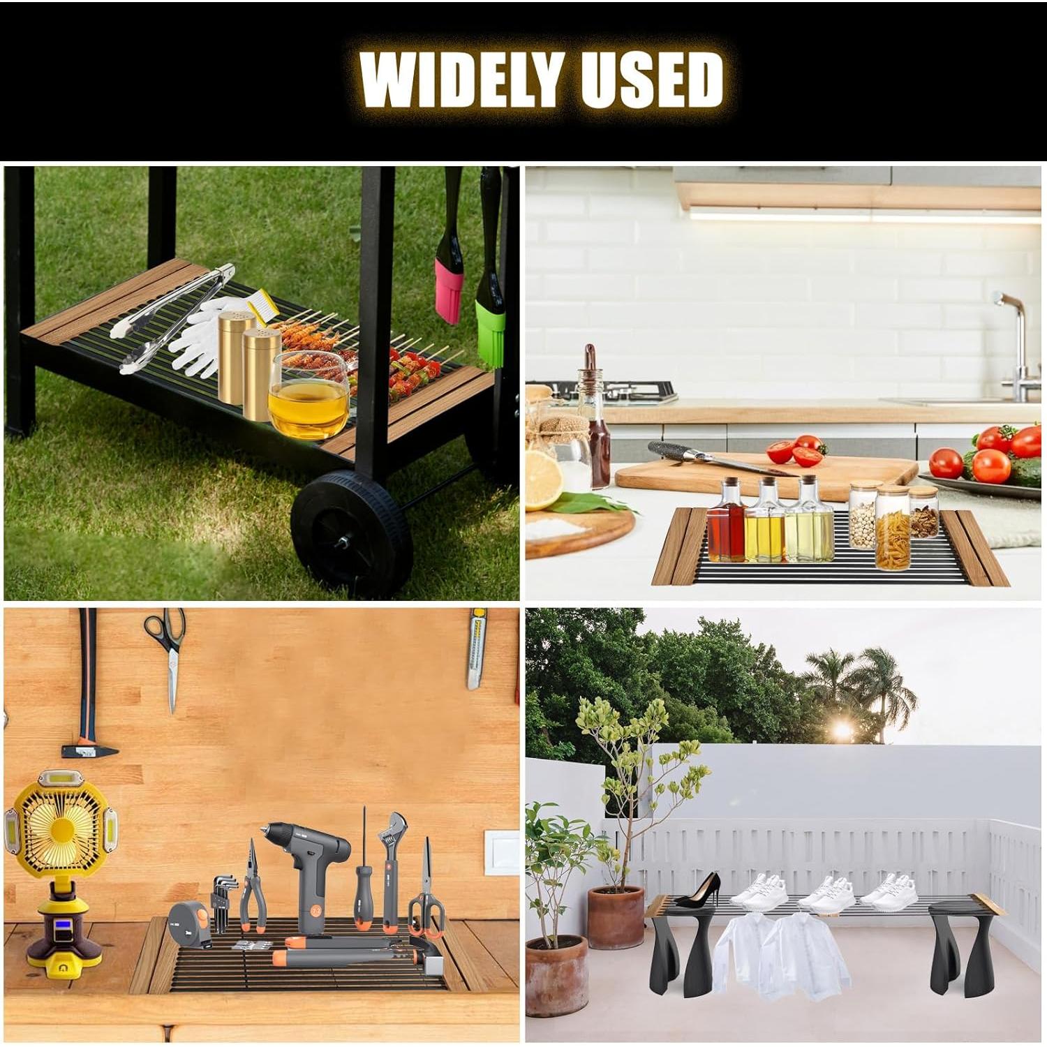 Estante Plegable Koyuioe Ajustable para Parrilla de Pellet 4.21 kg