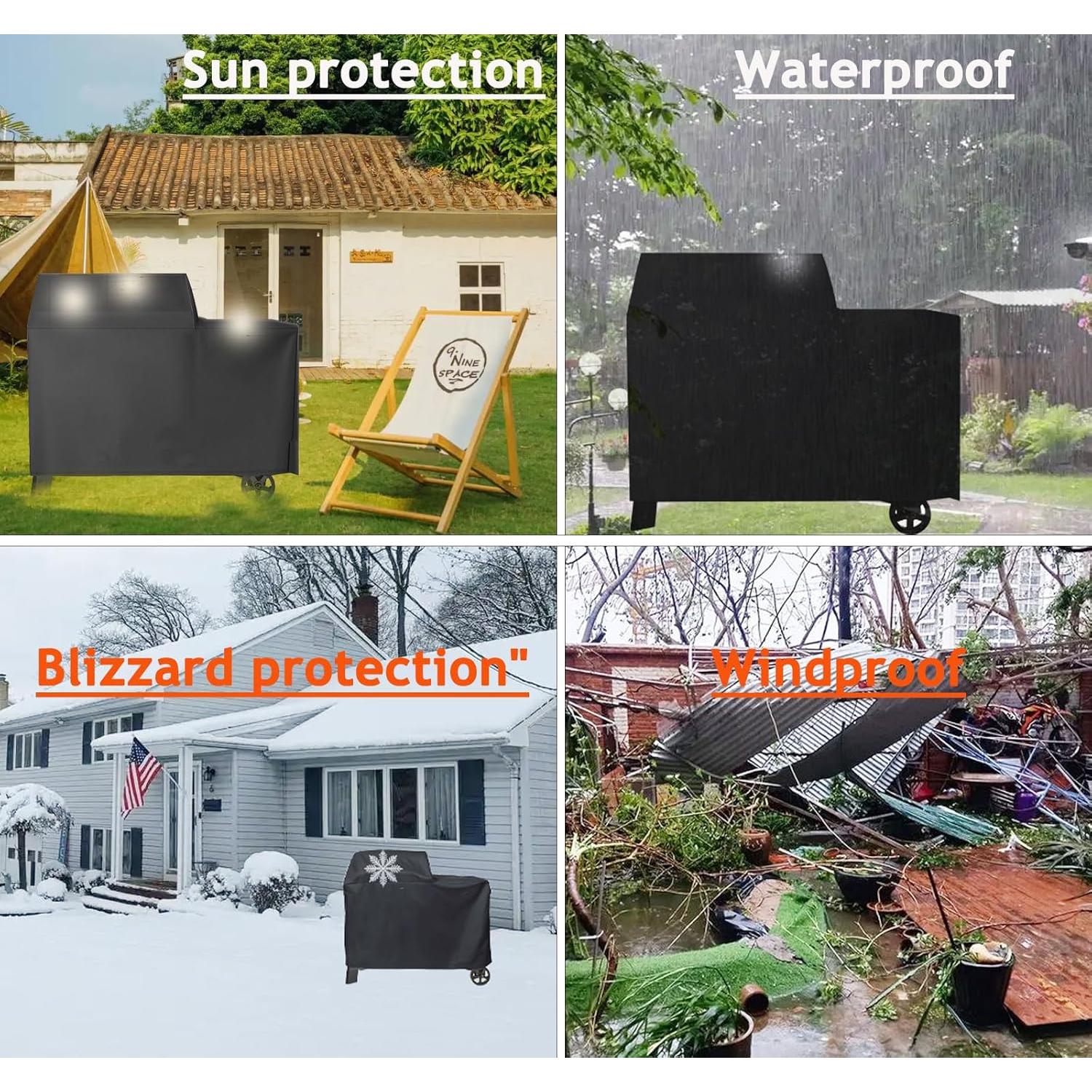 Cubierta para Parrilla Traeger BAC761 Woodridge 600D Impermeable