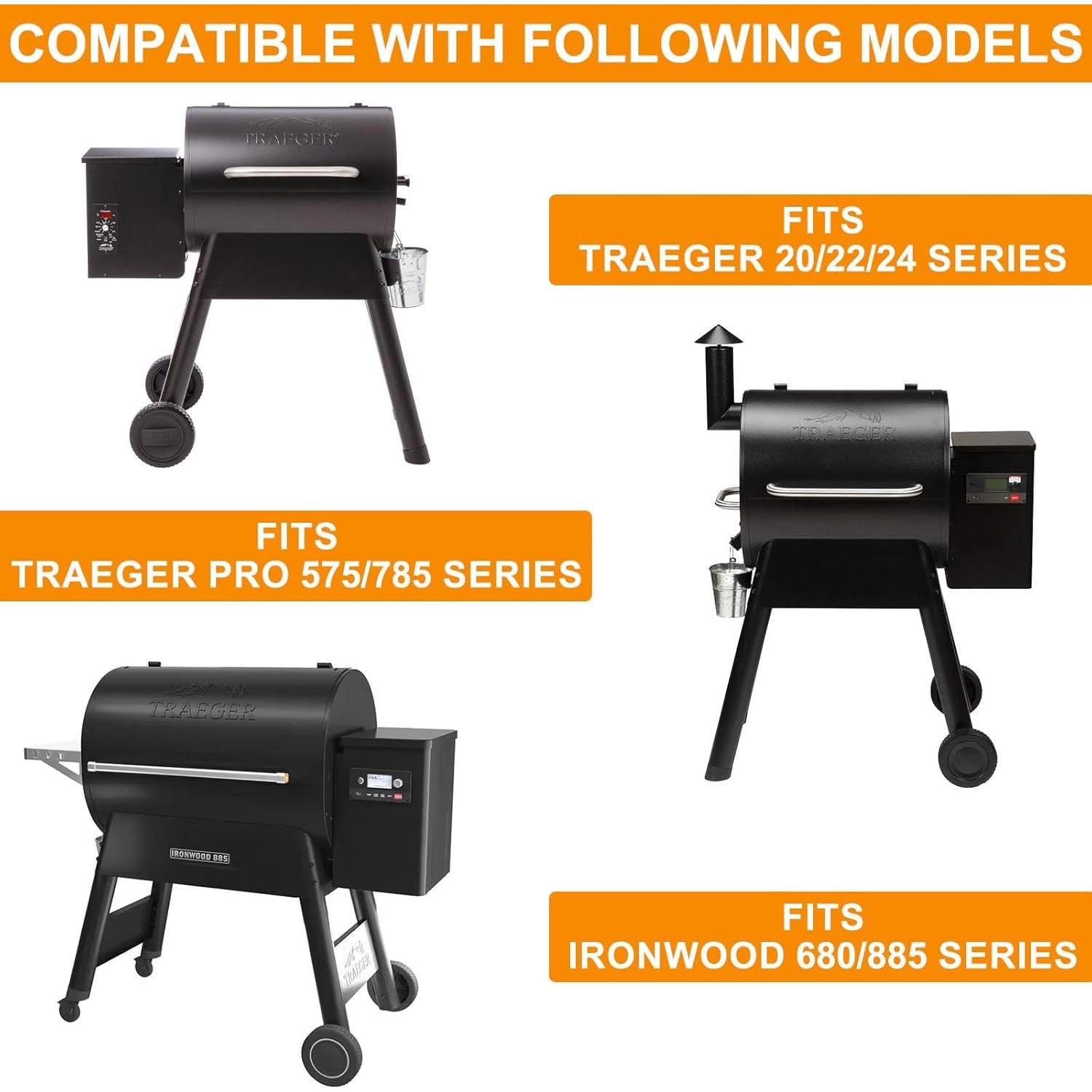 Paquete de 30 forros de bandeja de goteo Traeger BAC407