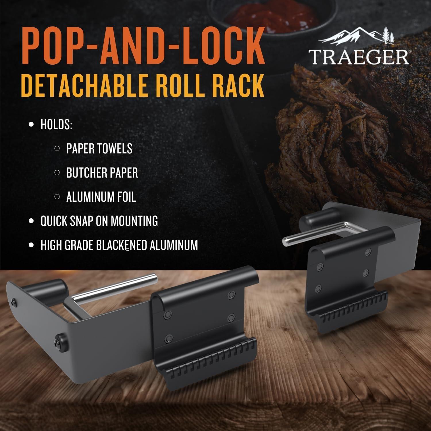 Soporte de Rollo Ajustable Traeger BAC644 para Parrilla