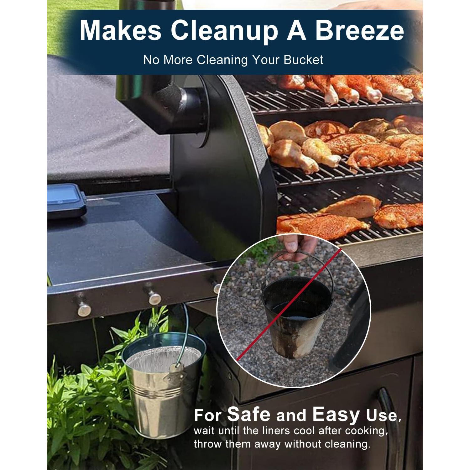 Forros de Cubo de Grasa Matchwaves 30 Pcs 12.92x13 cm para Parrilla