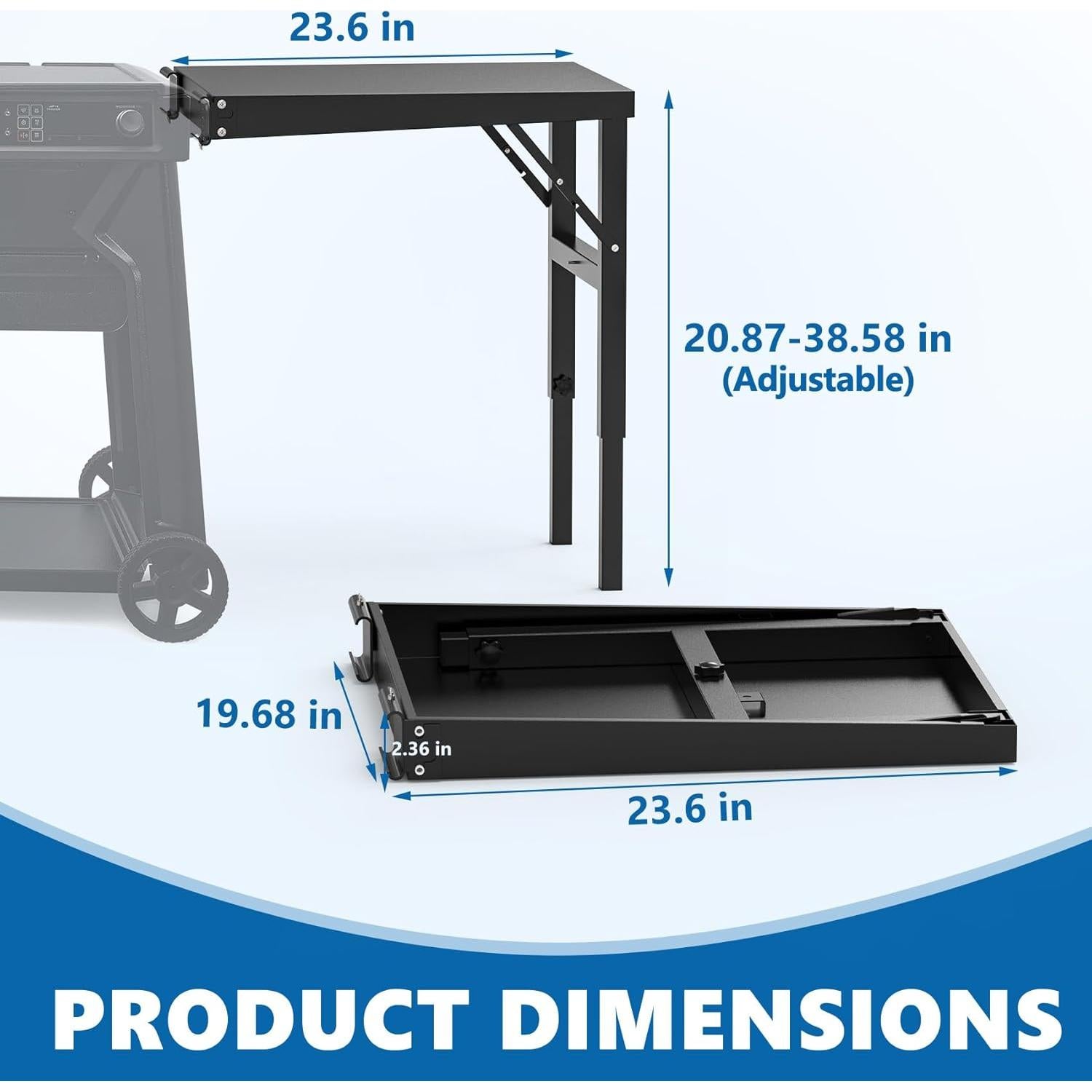 Mesa de Parrilla SafBbcue Pop-and-Lock para Traeger 50x60cm