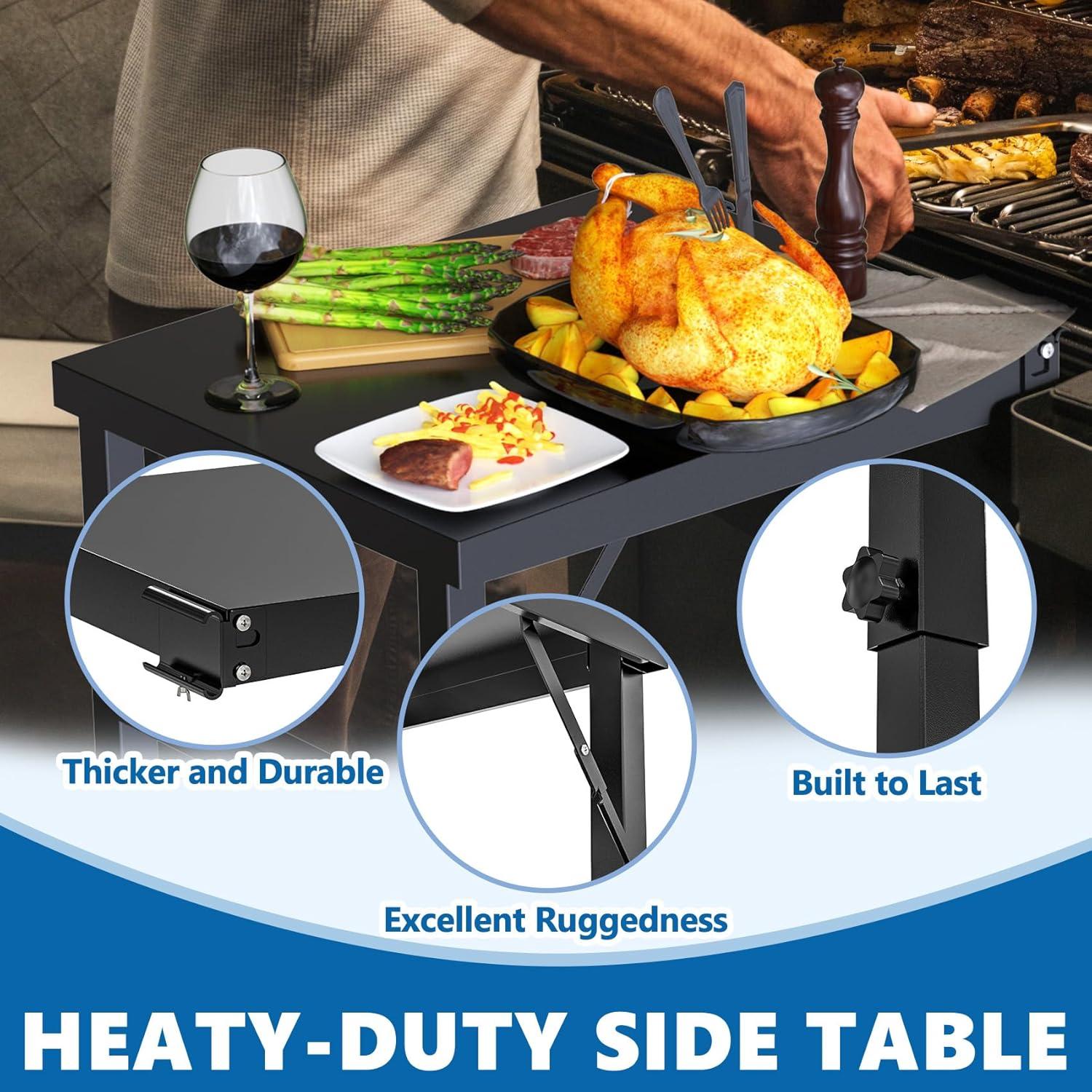 Mesa de Parrilla SafBbcue Pop-and-Lock para Traeger 50x60cm