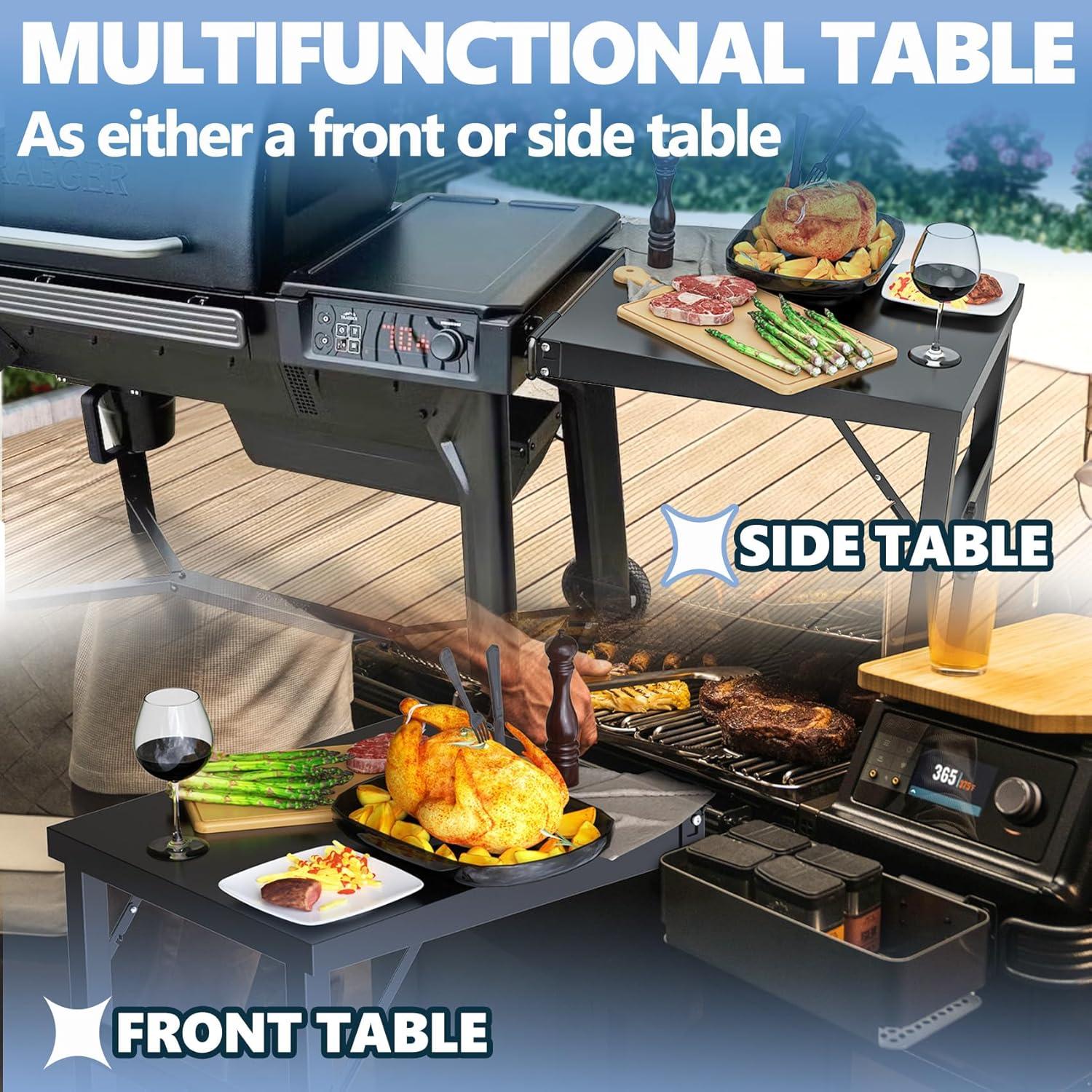 Mesa de Parrilla SafBbcue Pop-and-Lock para Traeger 50x60cm
