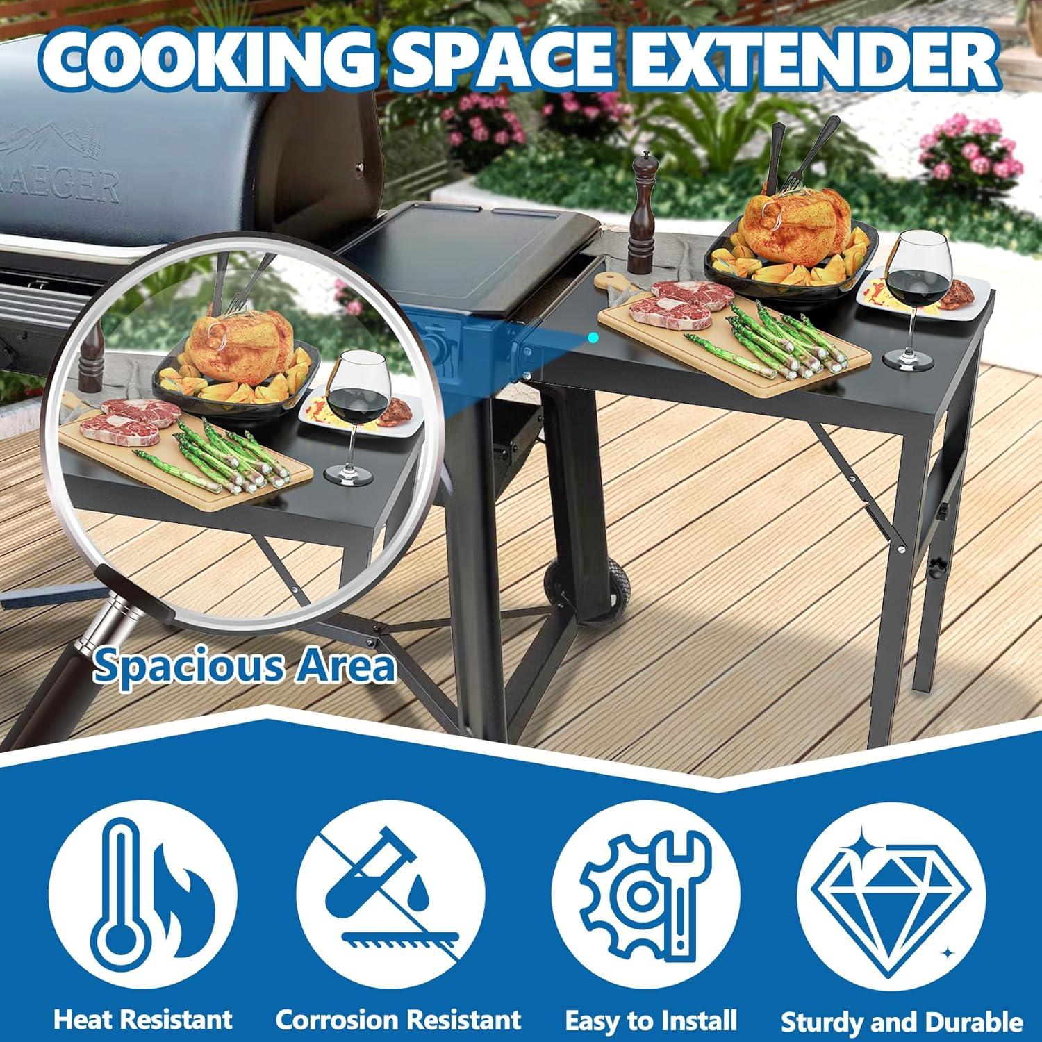 Mesa de Parrilla SafBbcue Pop-and-Lock para Traeger 50x60cm