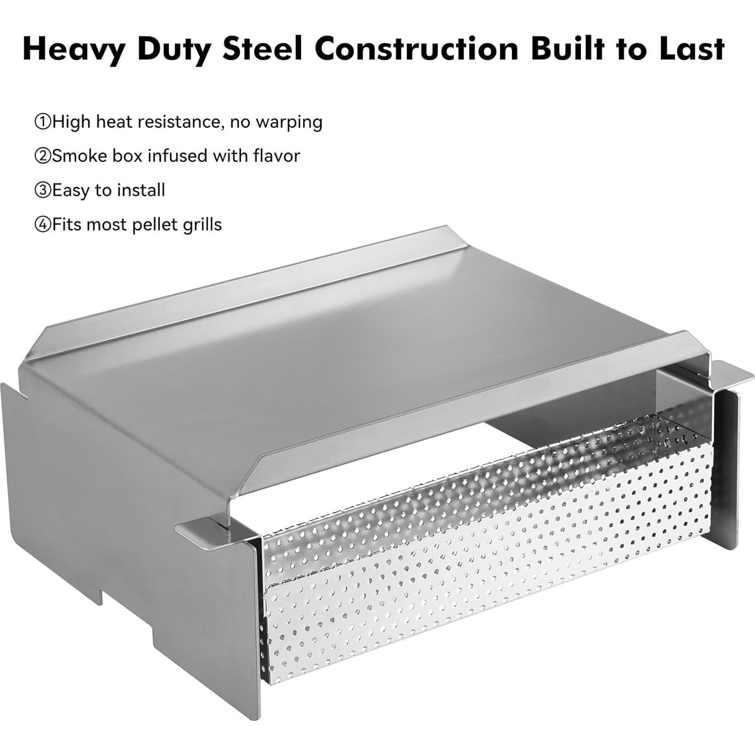 Difusor de Calor de Acero Stanbroil con Caja de Ahumador 33x28 cm