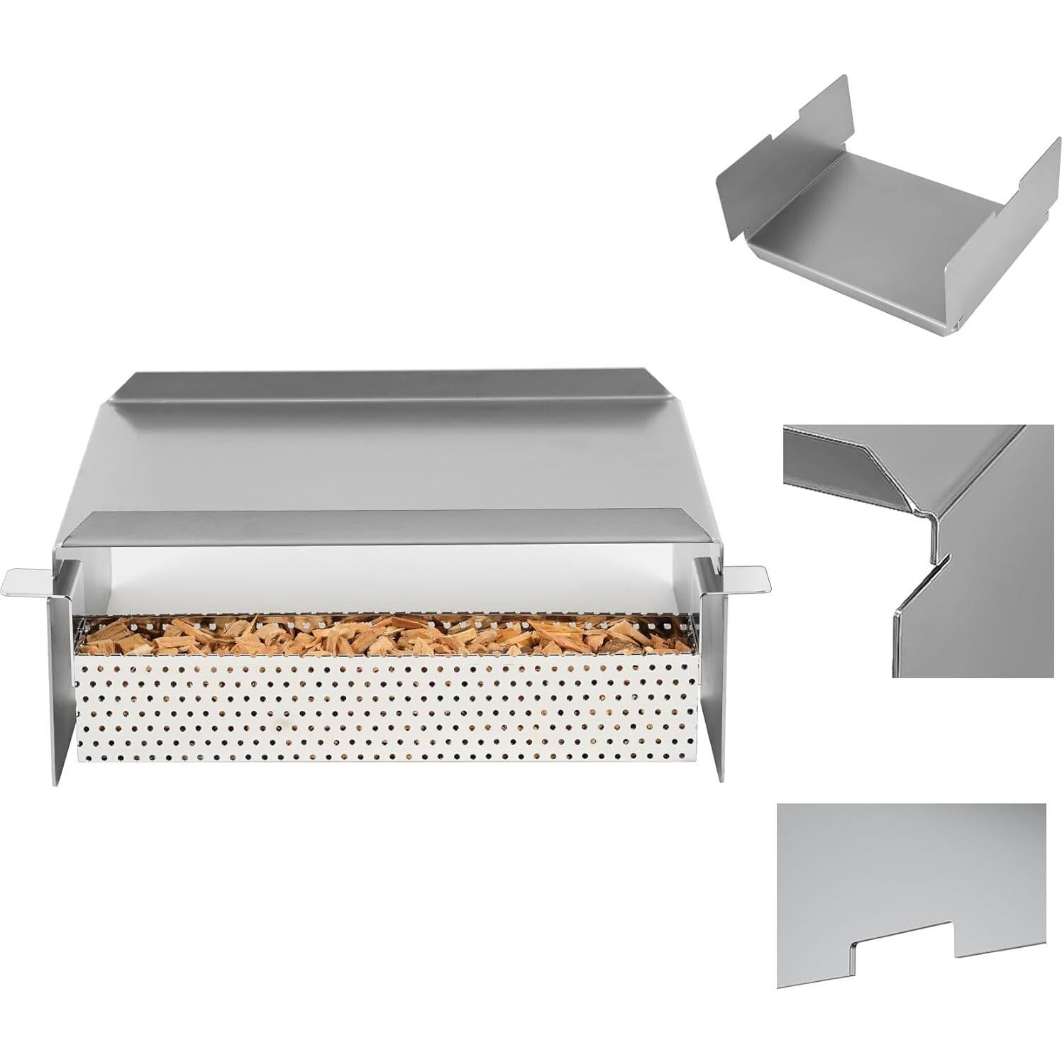 Difusor de Calor de Acero Stanbroil con Caja de Ahumador 33x28 cm