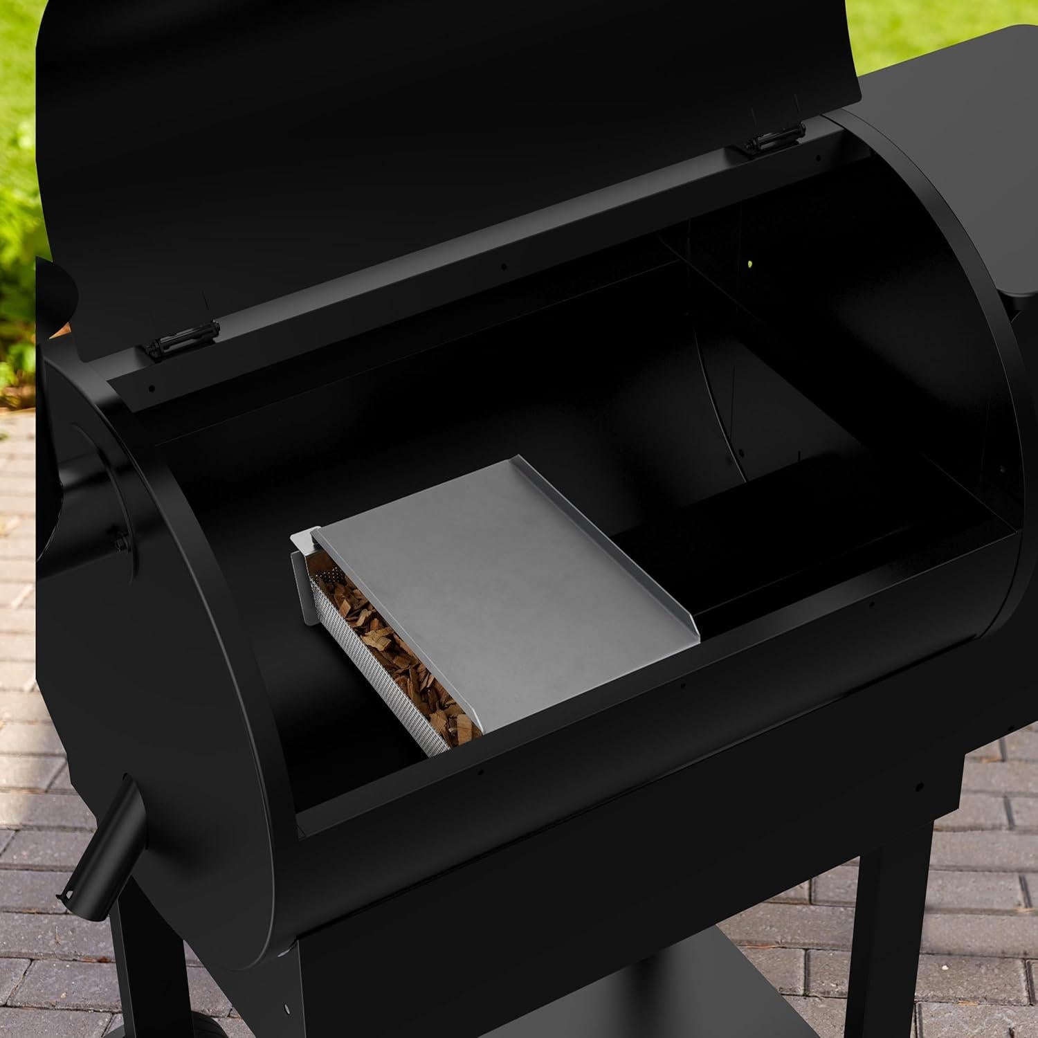 Difusor de Calor de Acero Stanbroil con Caja de Ahumador 33x28 cm