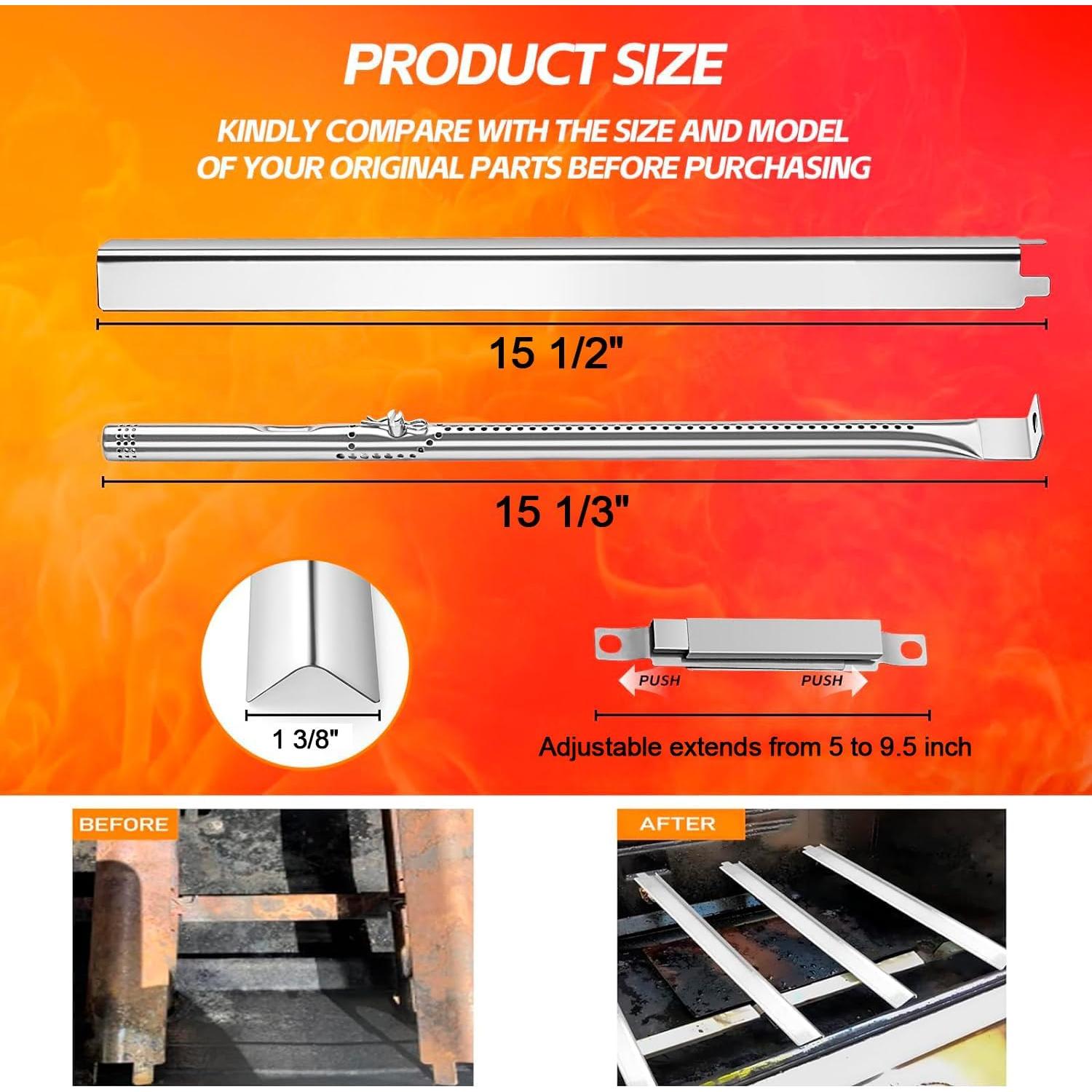 Kit de Repuesto Parrilla Charbroil 4 Quemadores Acero Inoxidable