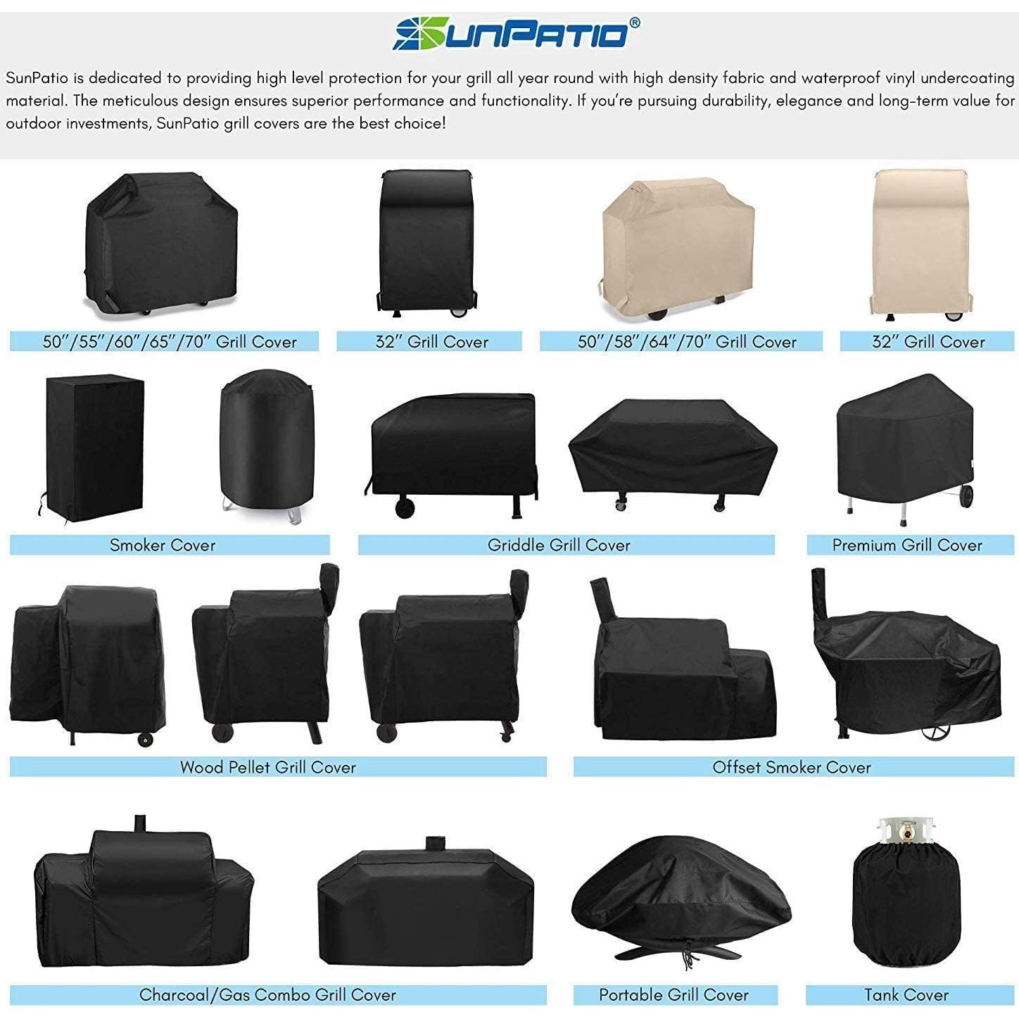 Cubierta de Parrilla de Gas SunPatio 2 Quemadores 81x61x109 cm