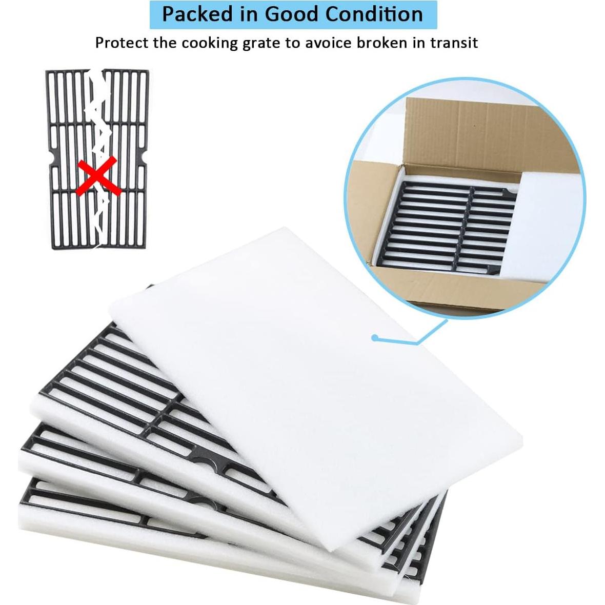 Rejillas de Parrilla Charbroil Gcostar 3 Piezas 43x21cm Hierro Fundido