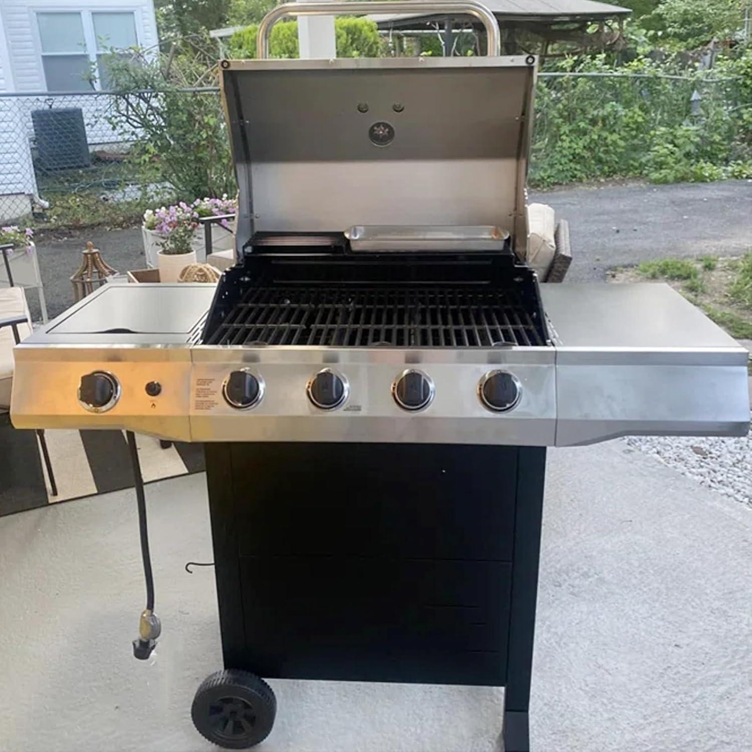 Rejilla de Parrilla BQMAX 17" Hierro Fundido para Charbroil 4 Quemadores