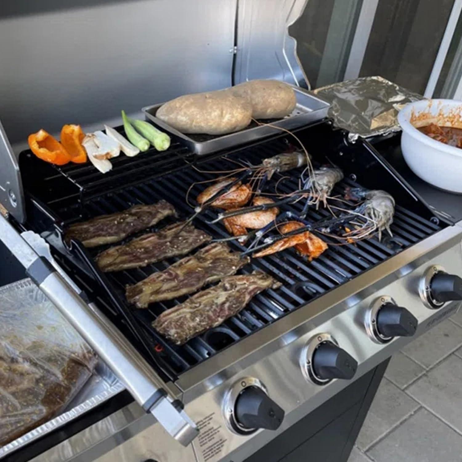 Rejilla de Parrilla BQMAX 17" Hierro Fundido para Charbroil 4 Quemadores