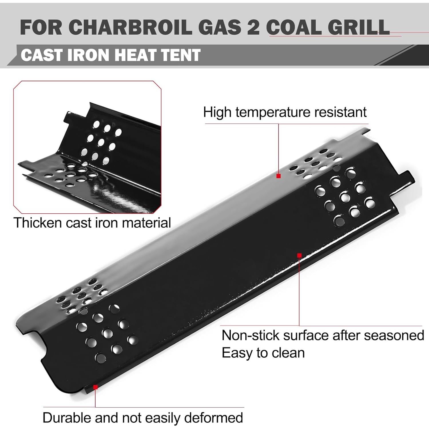 Piezas de Parrilla Oklagarden para Charbroil Gas2Coal 3 Quemadores