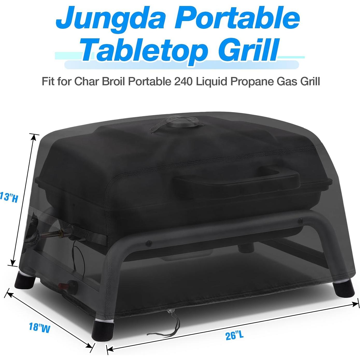 Cubierta de Parrilla de Mesa Jungda 66x46x33cm Impermeable