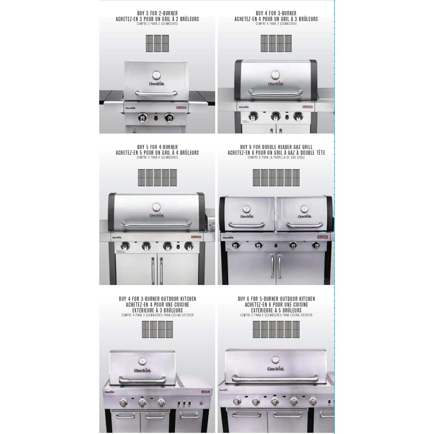 Repuesto Rejilla y Emisor TRU-Infrared Char-Broil 2015+