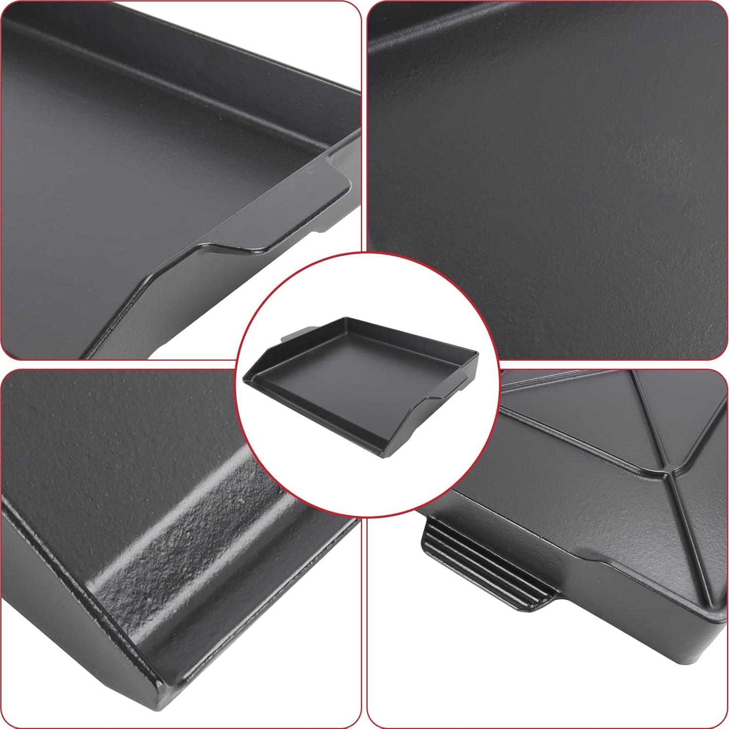 Plancha de Hierro Fundido Antiadherente GLOWYE 58x40 cm para Parrilla