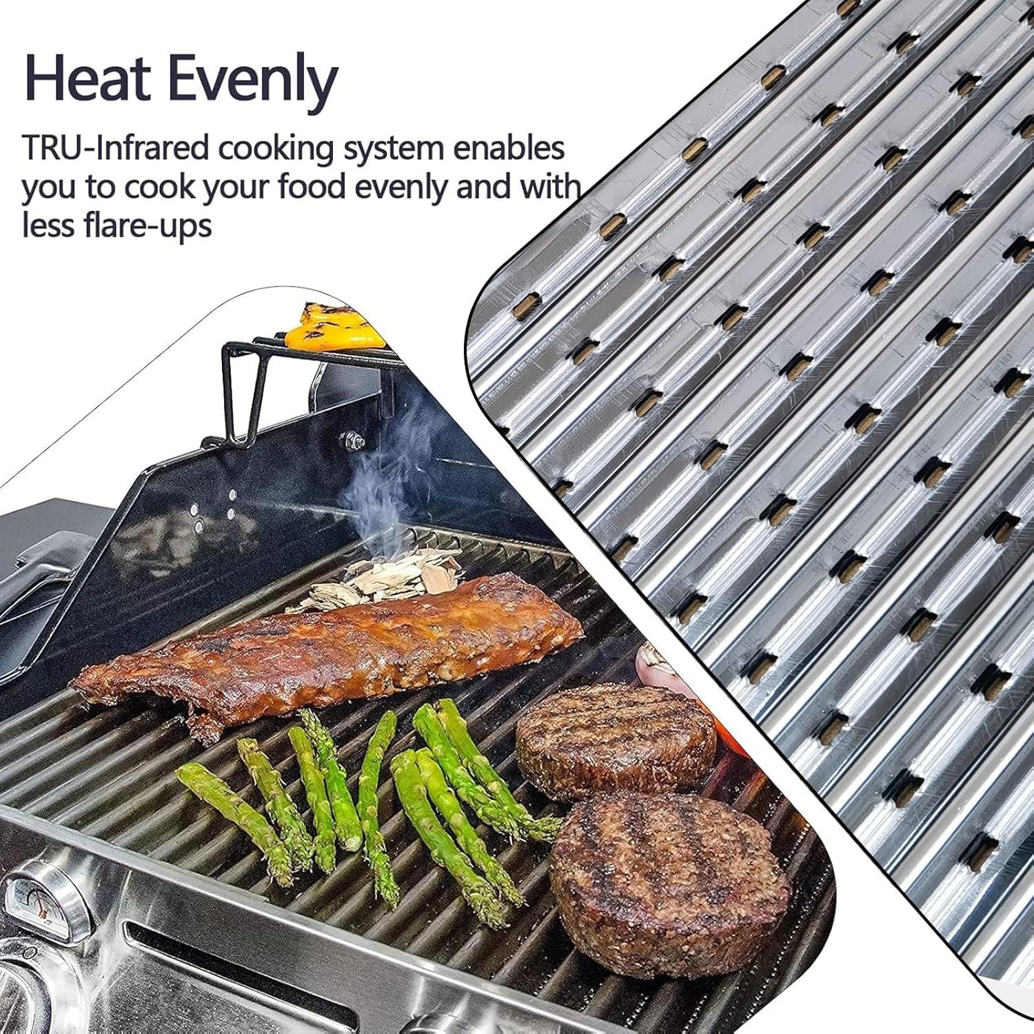 Rejillas de Emisores de Acero Inoxidable Hongso G362-2100-W1 para Parrillas Charbroil