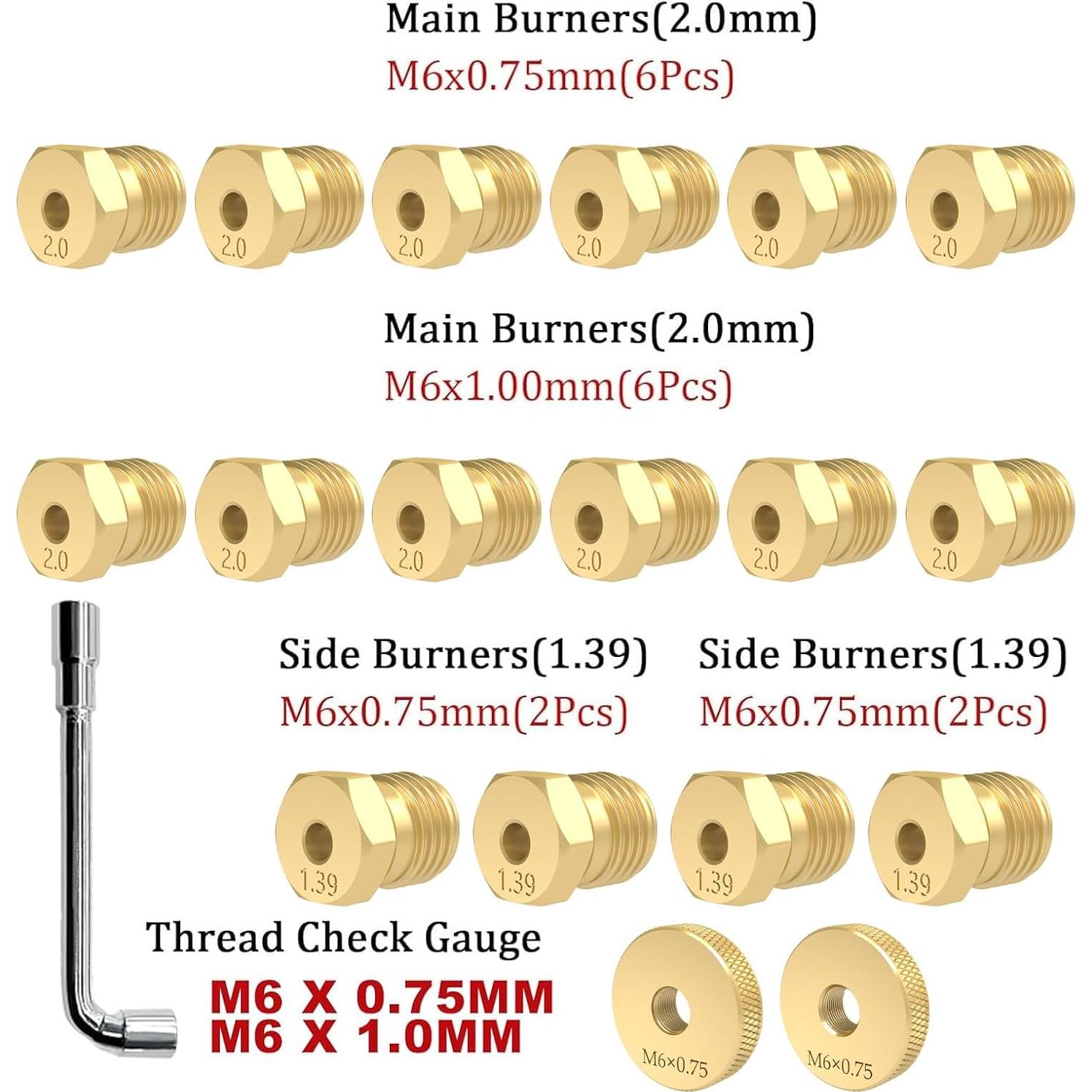 Manguera de Gas Natural 12FT GardenNow 3/8" con Adaptadores