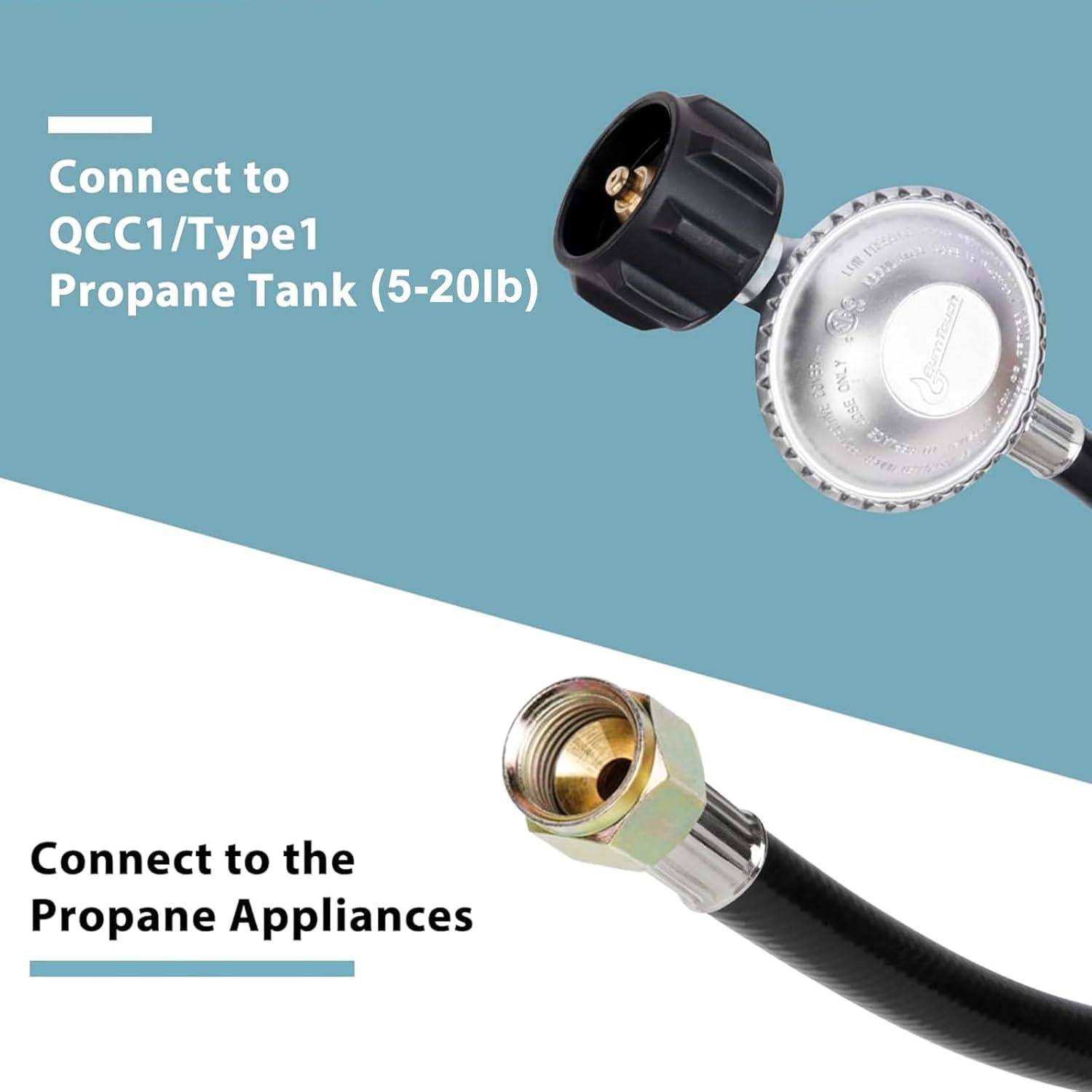 Regulador de Gas Universal SHINESTAR 2 Pies con Manguera