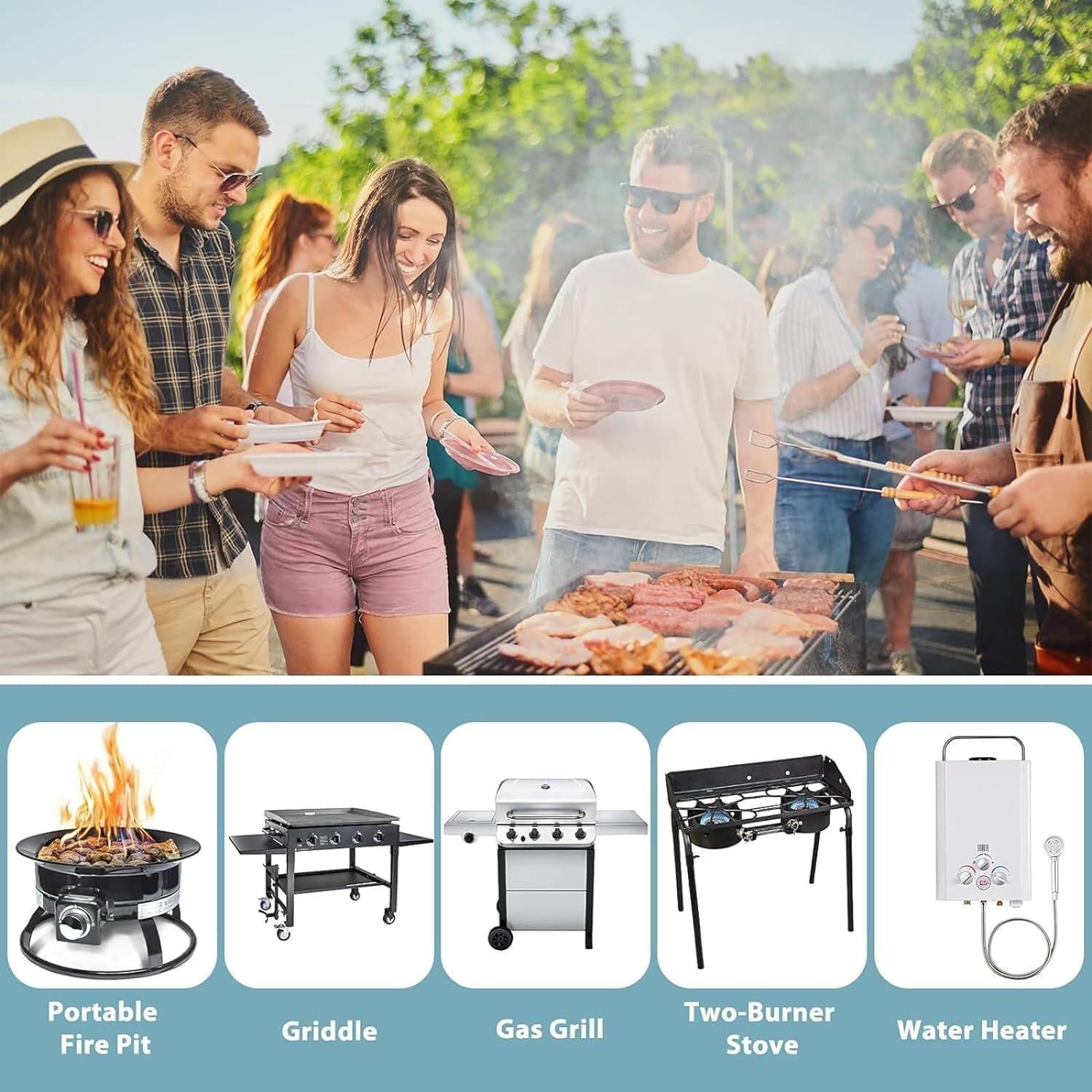 Regulador de Gas Universal SHINESTAR 2 Pies con Manguera