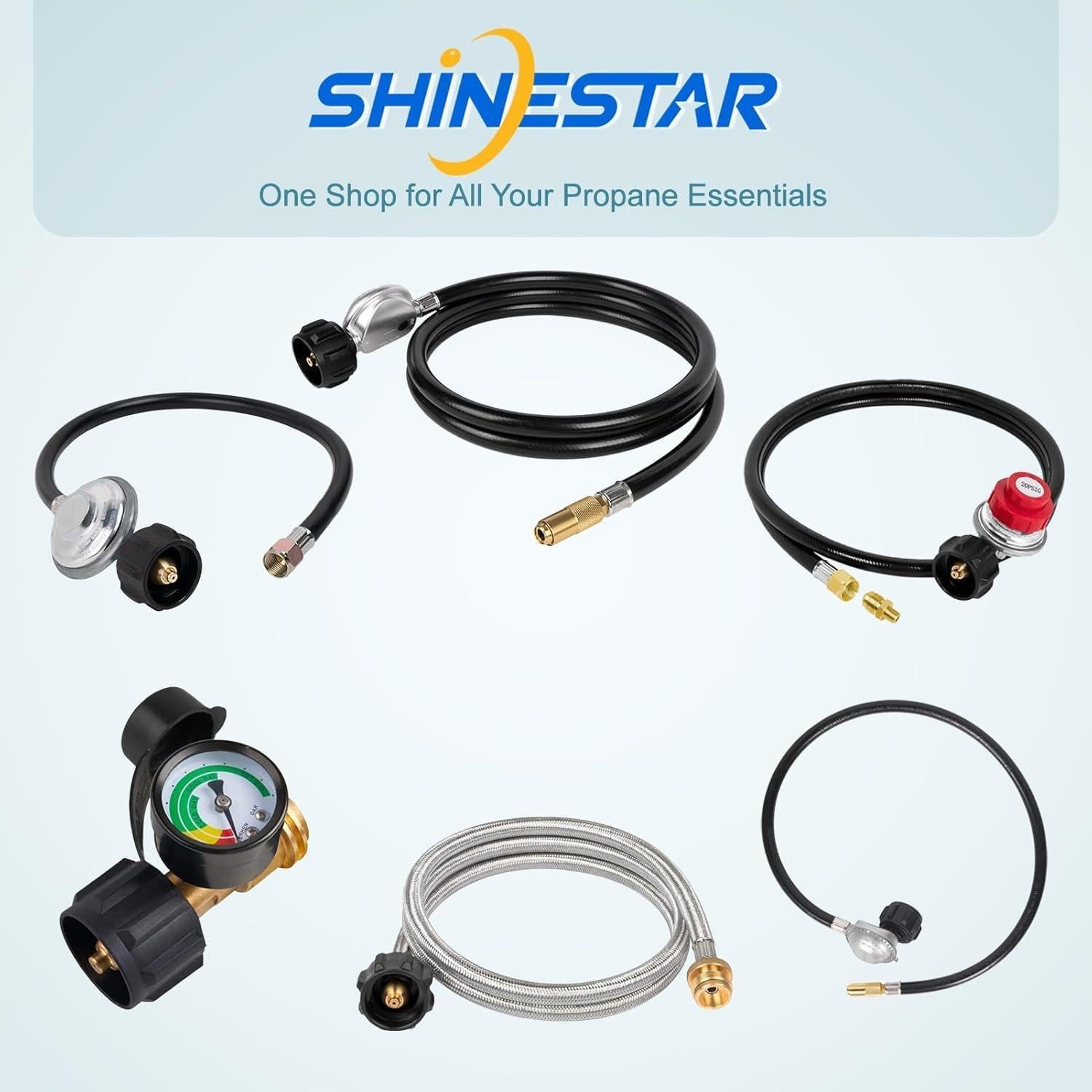 Regulador de Gas Universal SHINESTAR 2 Pies con Manguera