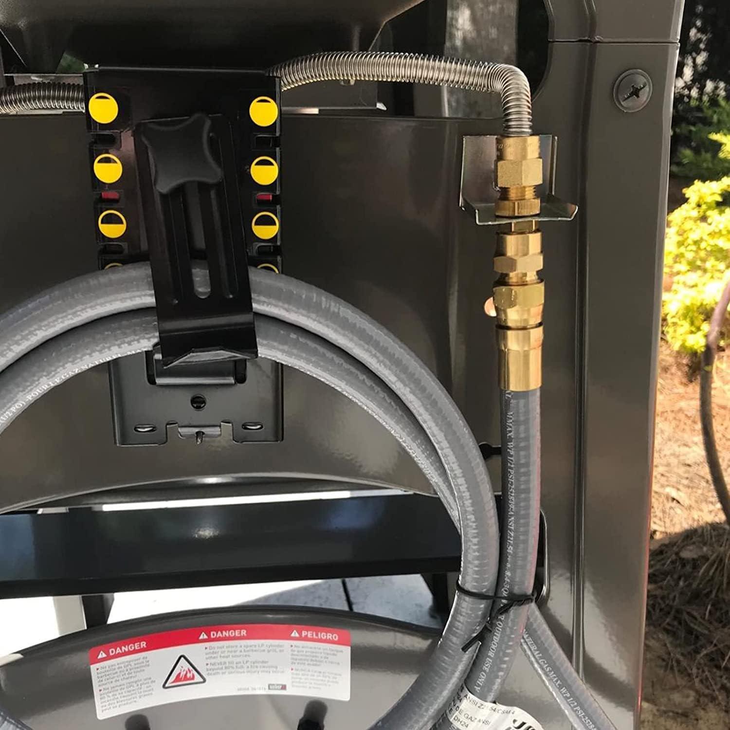 Manguera de Gas Natural GASPRO 24 Pies 3/8" ID Conexión Rápida