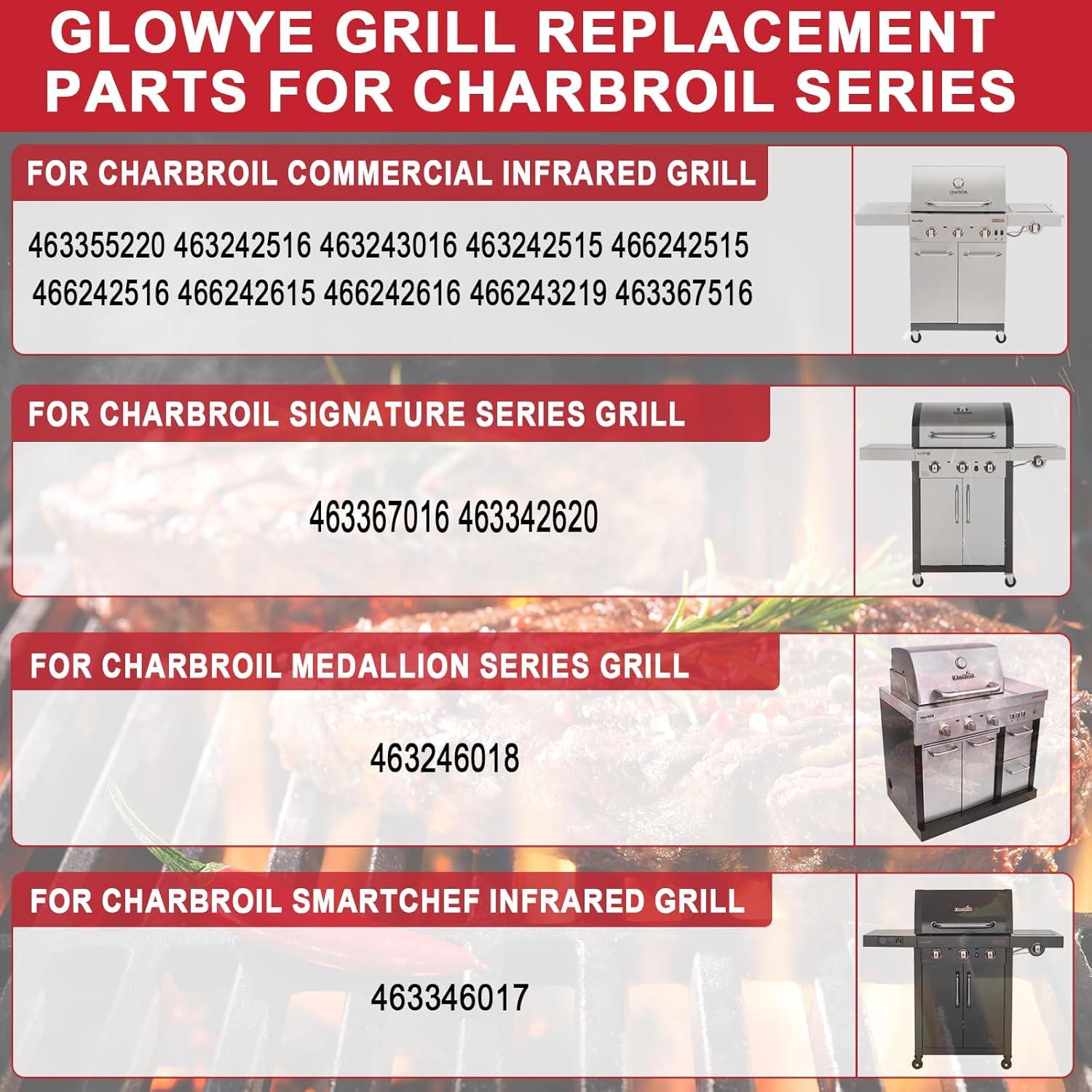 Placas de Emisor Charbroil GLOWYE 17x20.5 cm Paquete de 3