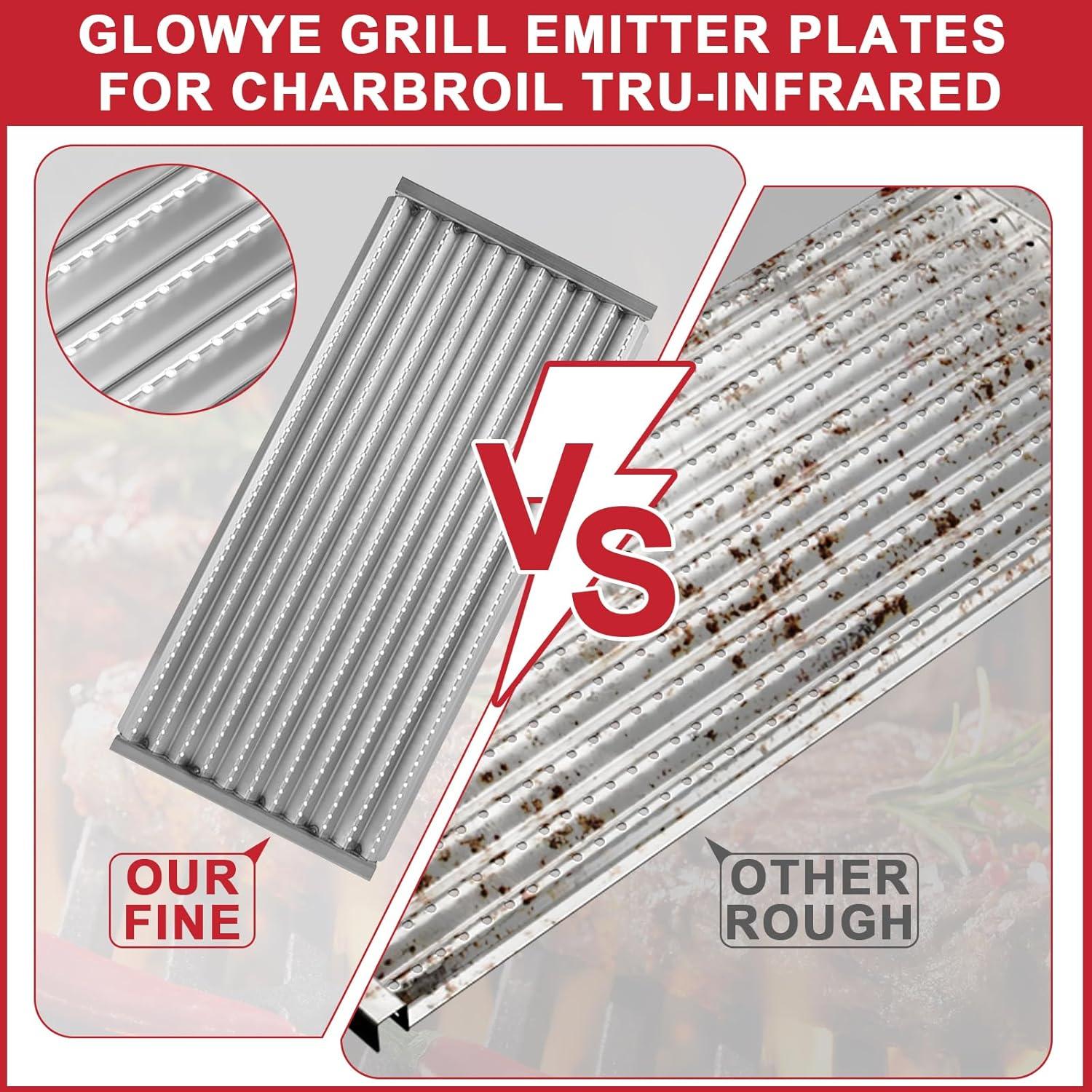 Placas de Emisor Charbroil GLOWYE 17x20.5 cm Paquete de 3